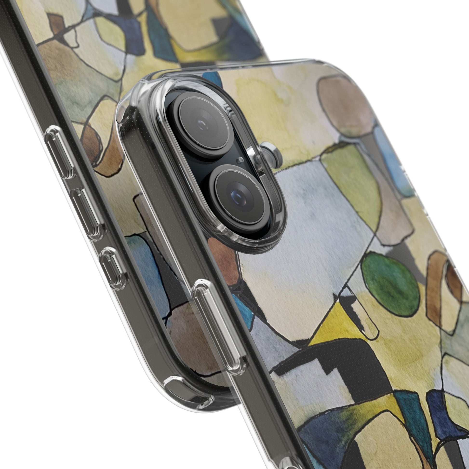 Abstract Watercolor Clear Phone Case - Brooke Zitting, LLC