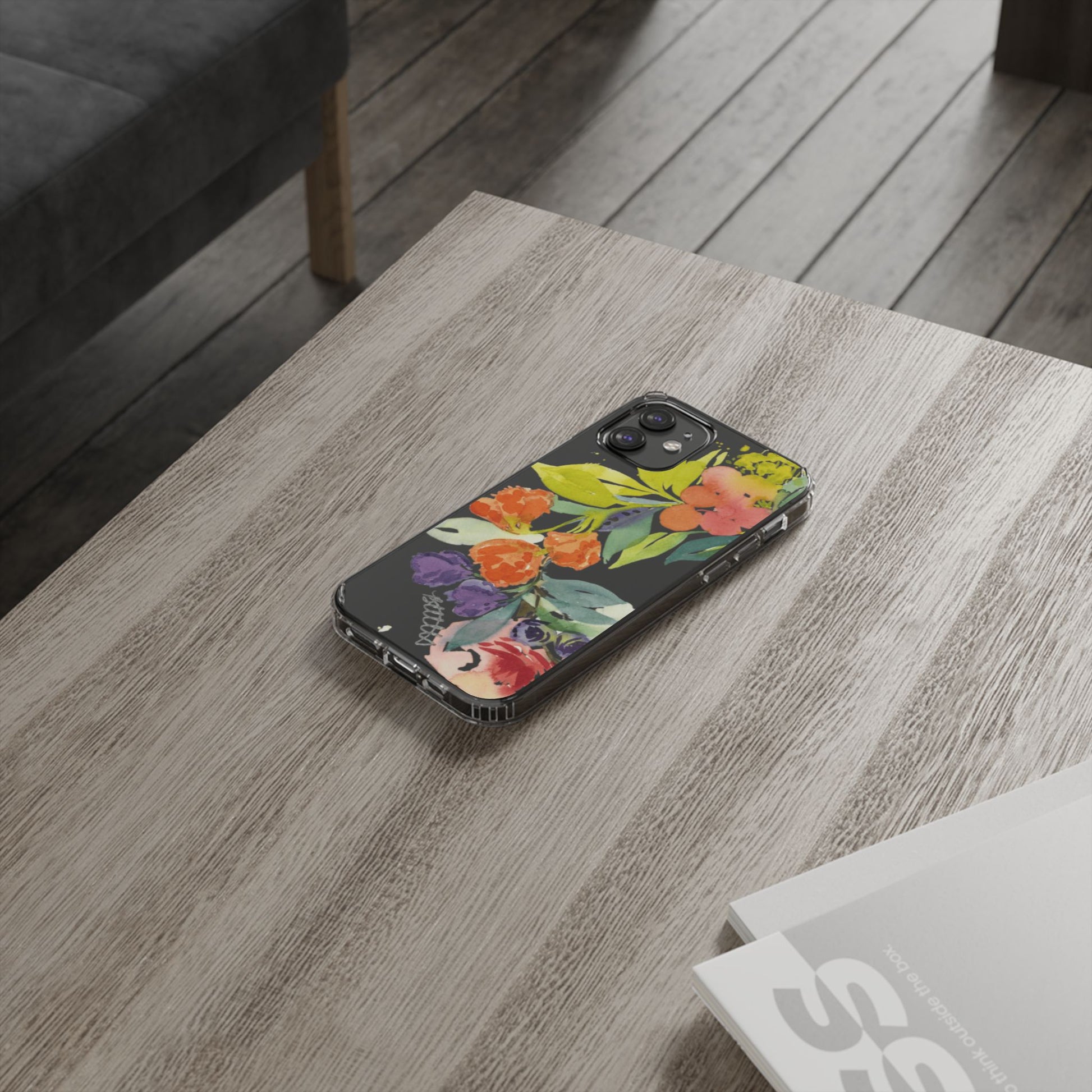 Watercolor Floral Blooms Clear Phone Case - Brooke Zitting, LLC
