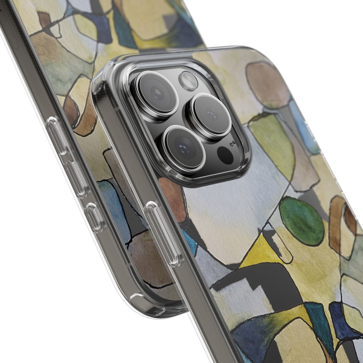 Abstract Watercolor Clear Phone Case - Brooke Zitting, LLC