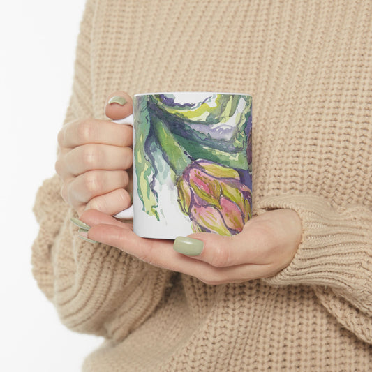The Italian Artichokes Ceramic Mug - Perfect Gift (11oz, 15oz) - Brooke Zitting, LLC
