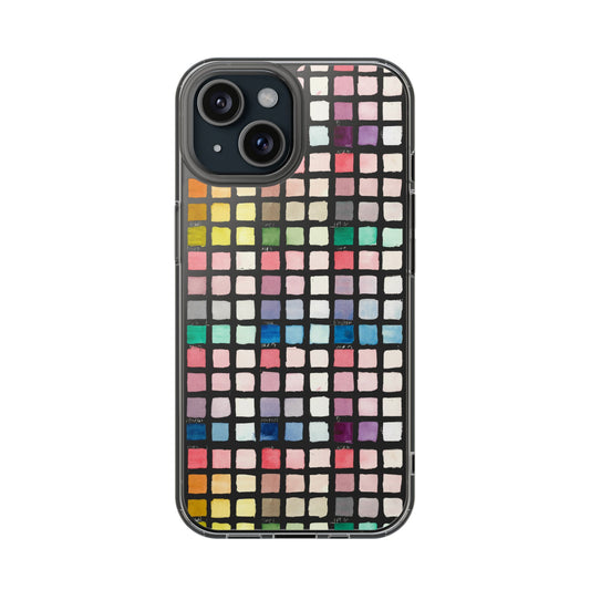 Watercolor Swatches Clear Phone Case - Brooke Zitting, LLC