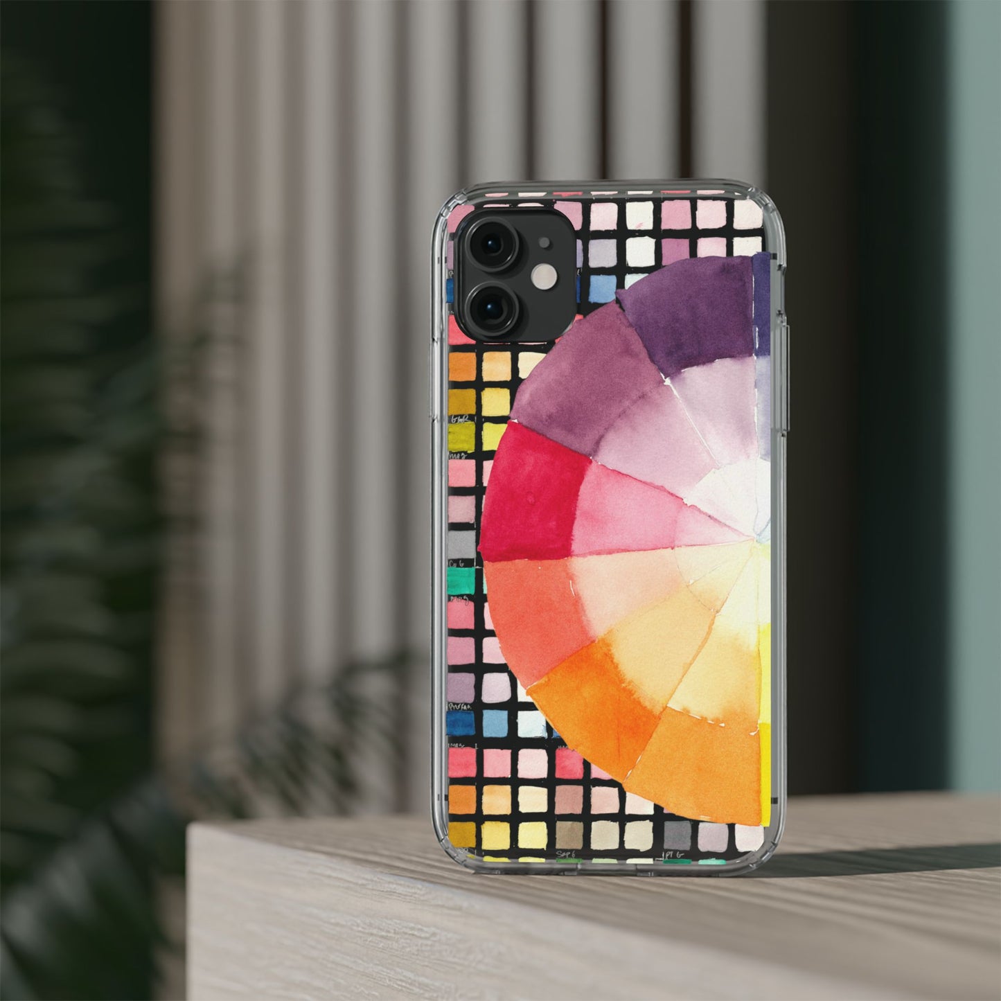 Watercolor-Theory Clear Phone Case - Brooke Zitting, LLC