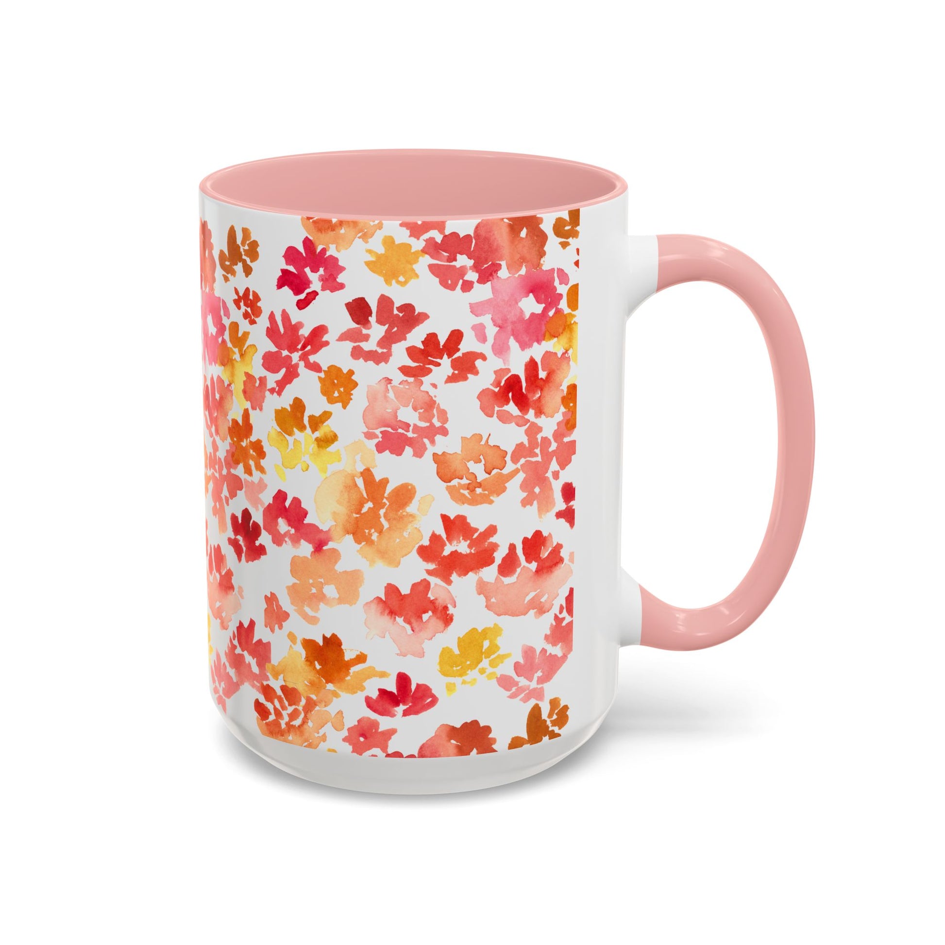 Posy Coffee Mug - Warm Floral Design  (11oz, 15oz) - Brooke Zitting, LLC