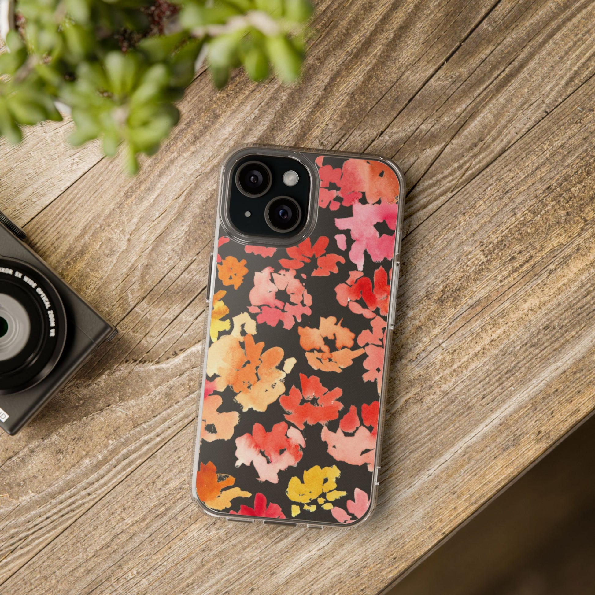 Watercolor Posy Clear Phone Case - Brooke Zitting, LLC