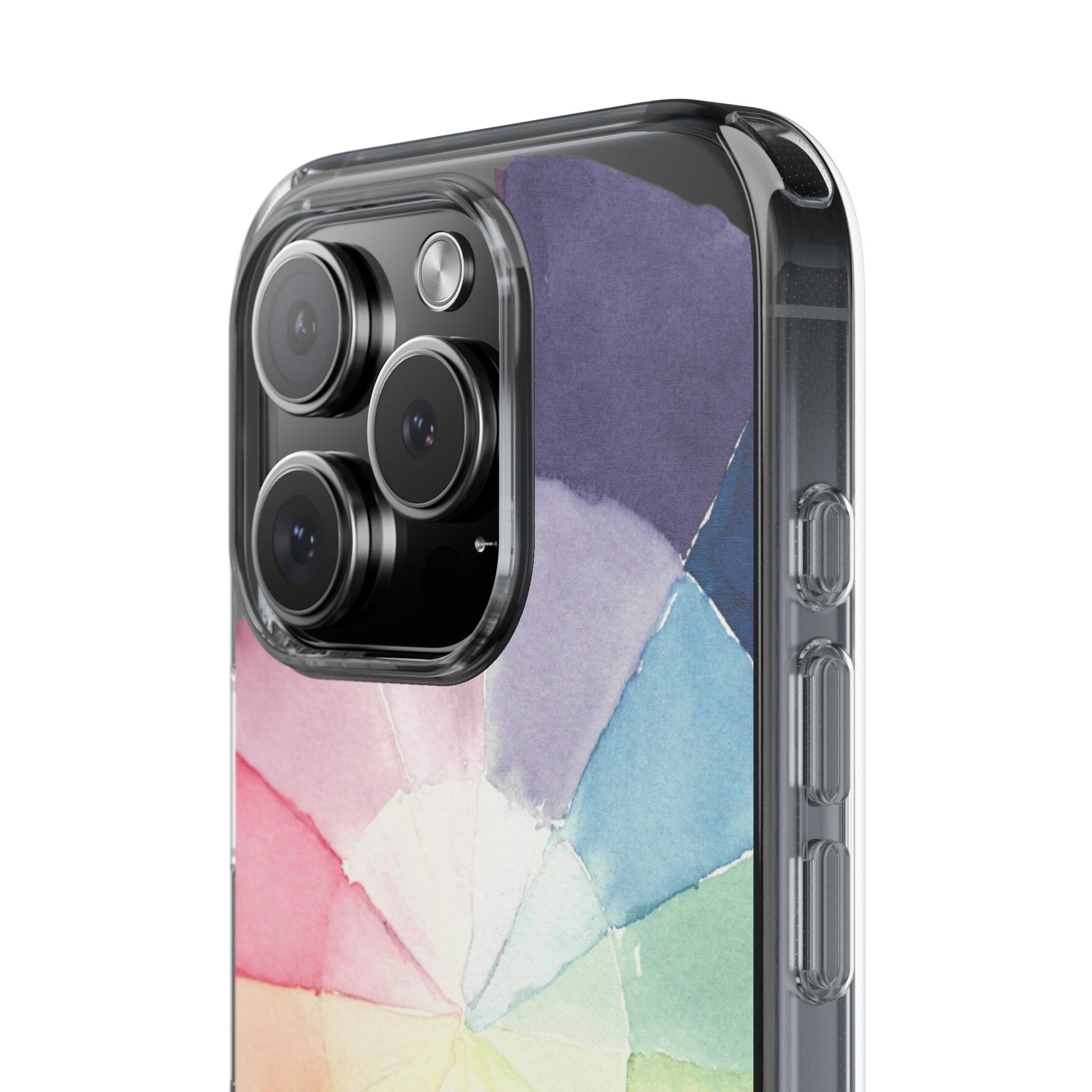 Watercolor Color Wheel Clear Phone Case - Brooke Zitting, LLC