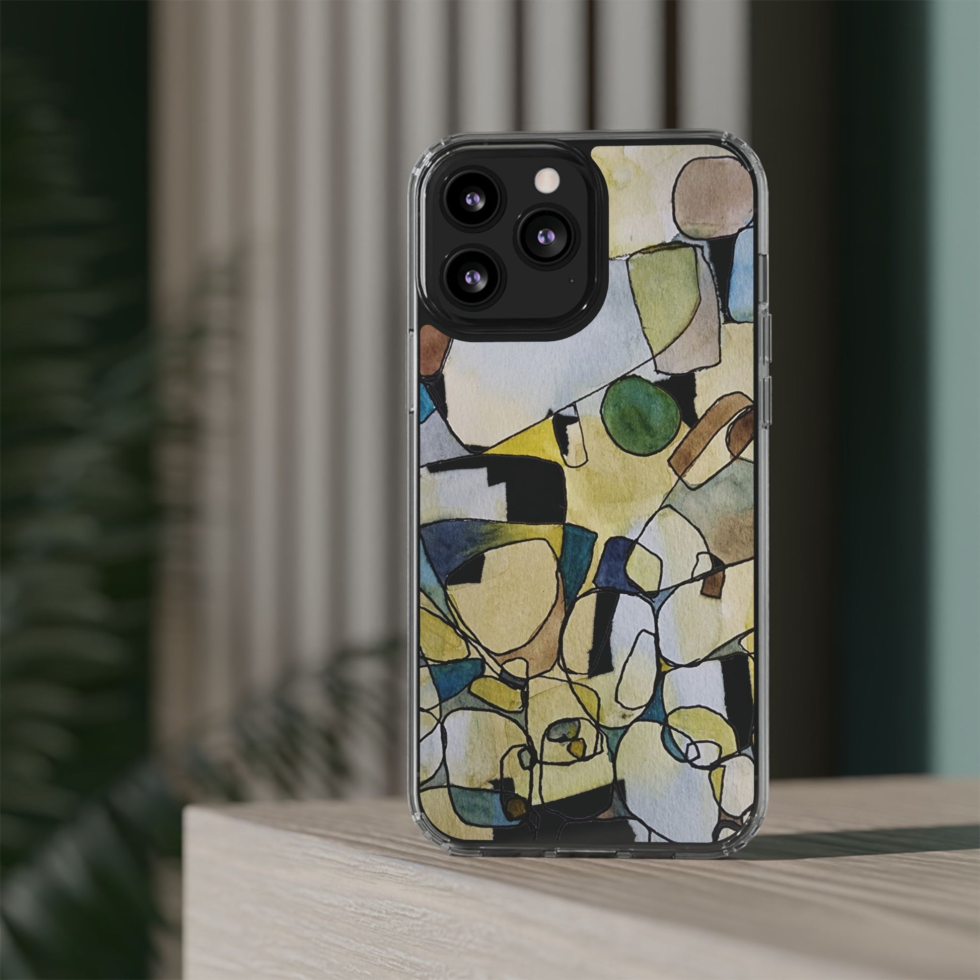 Abstract Watercolor Clear Phone Case - Brooke Zitting, LLC