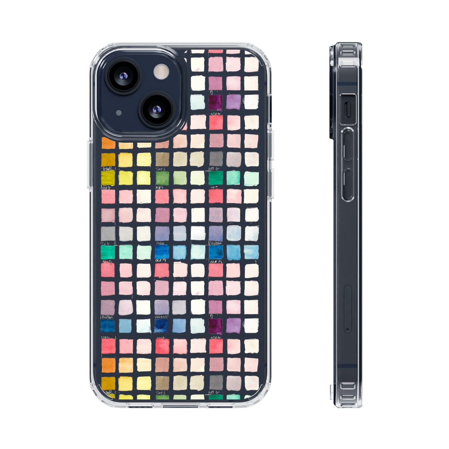 Watercolor Swatches Clear Phone Case - Brooke Zitting, LLC