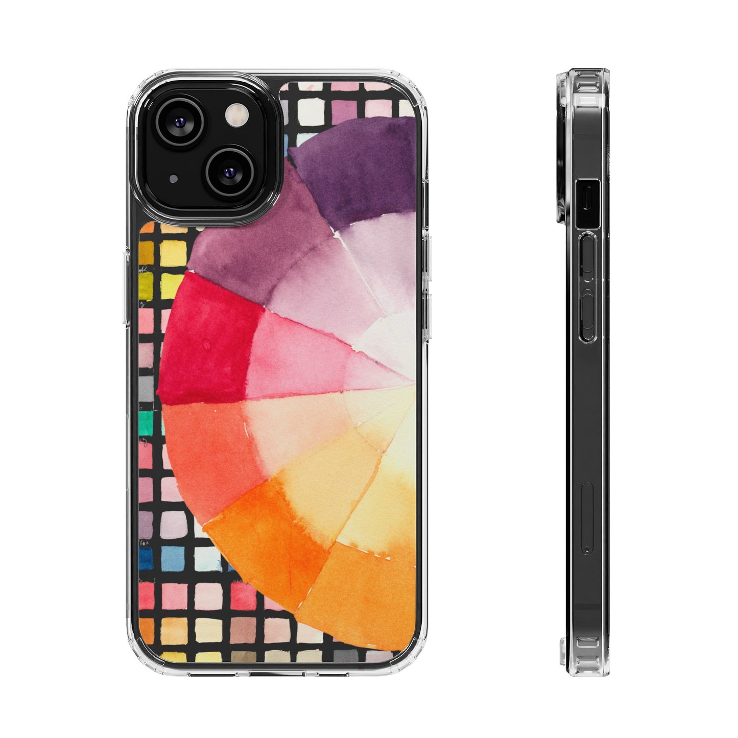 Watercolor-Theory Clear Phone Case - Brooke Zitting, LLC