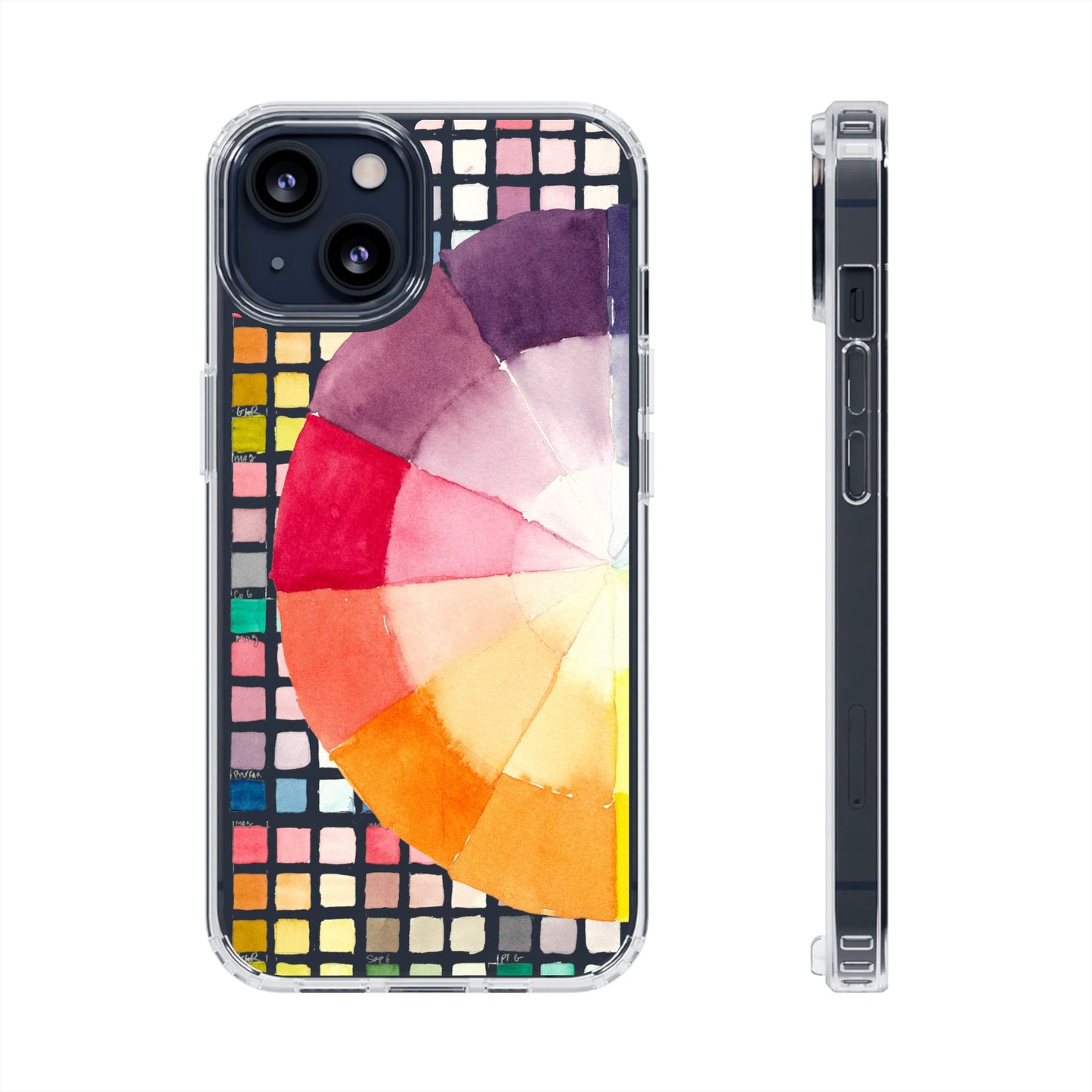 Watercolor-Theory Clear Phone Case - Brooke Zitting, LLC
