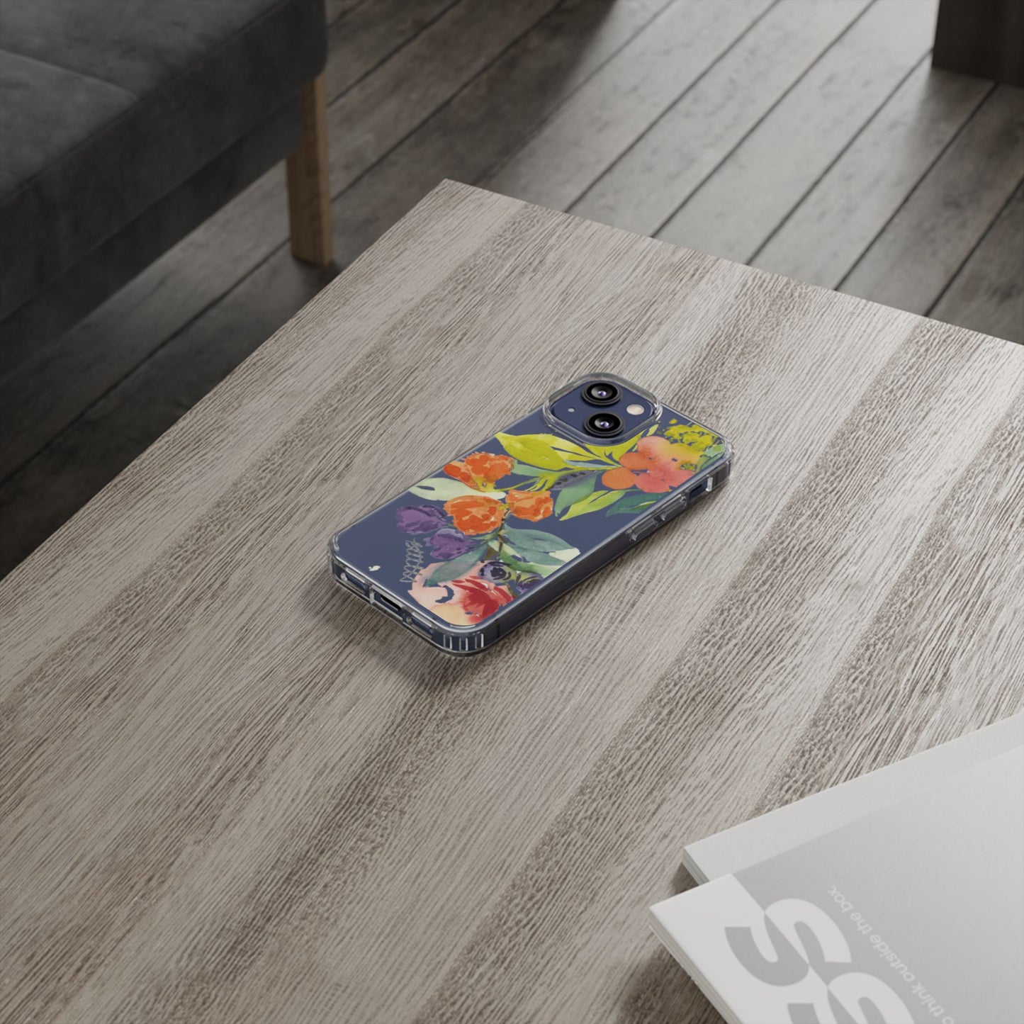 Watercolor Floral Blooms Clear Phone Case - Brooke Zitting, LLC