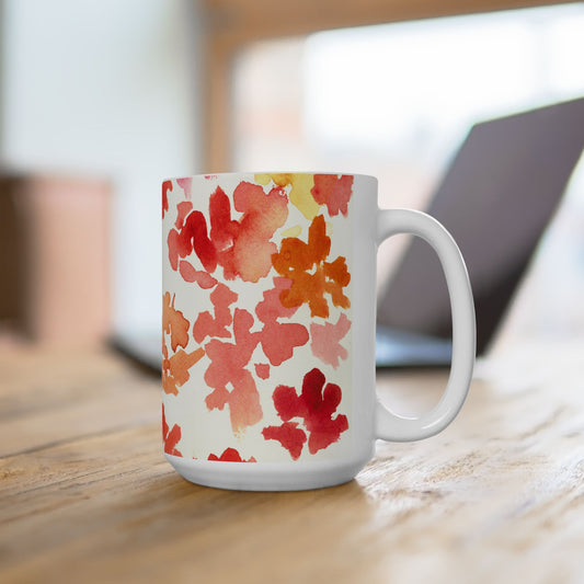 The Posy Ceramic Mug, (11oz, 15oz) - Brooke Zitting, LLC