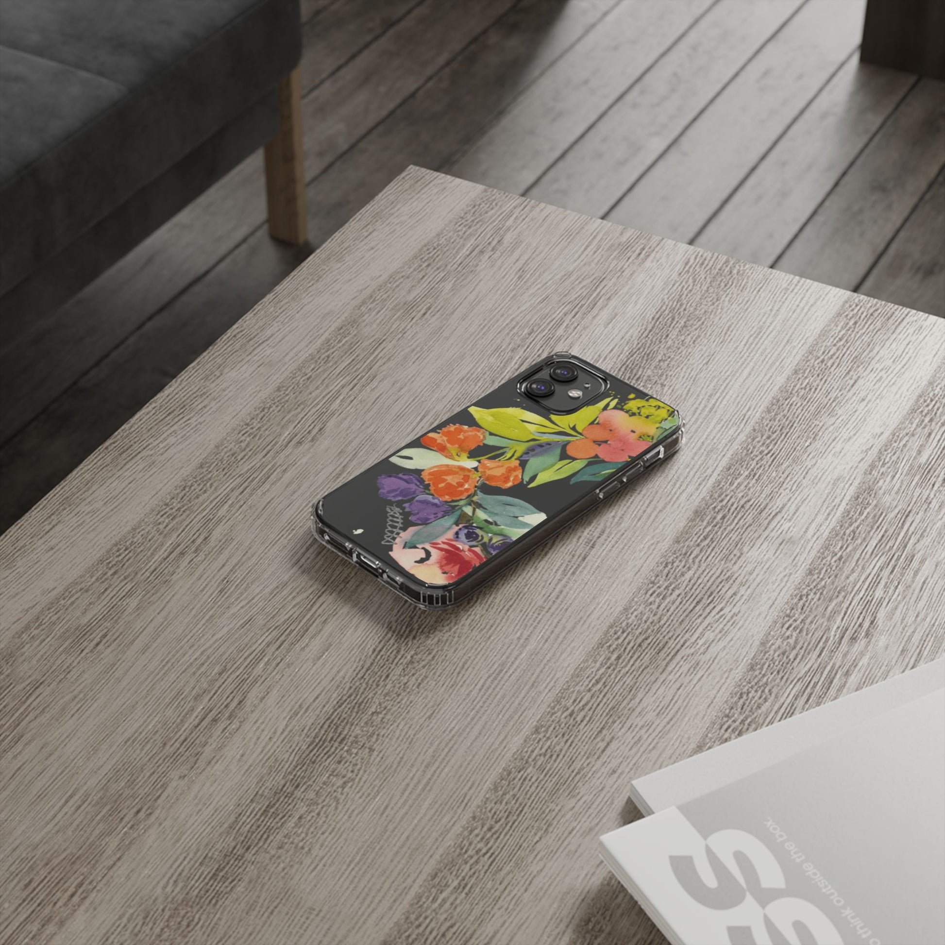 Watercolor Floral Blooms Clear Phone Case - Brooke Zitting, LLC