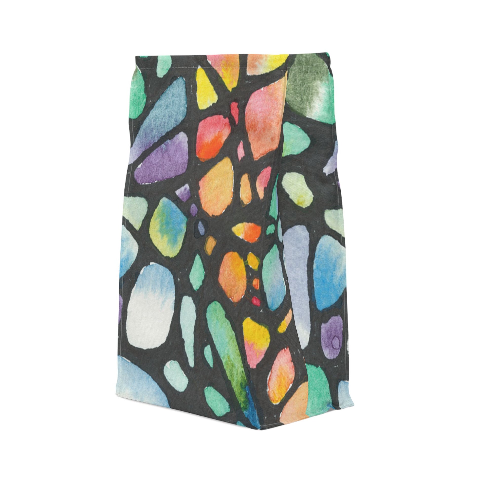 Watercolor Stone Design Lunch Bag – Insulated, Wipe-Clean, Eco-Friendly Tote for Daily Use - Brooke Zitting, LLC