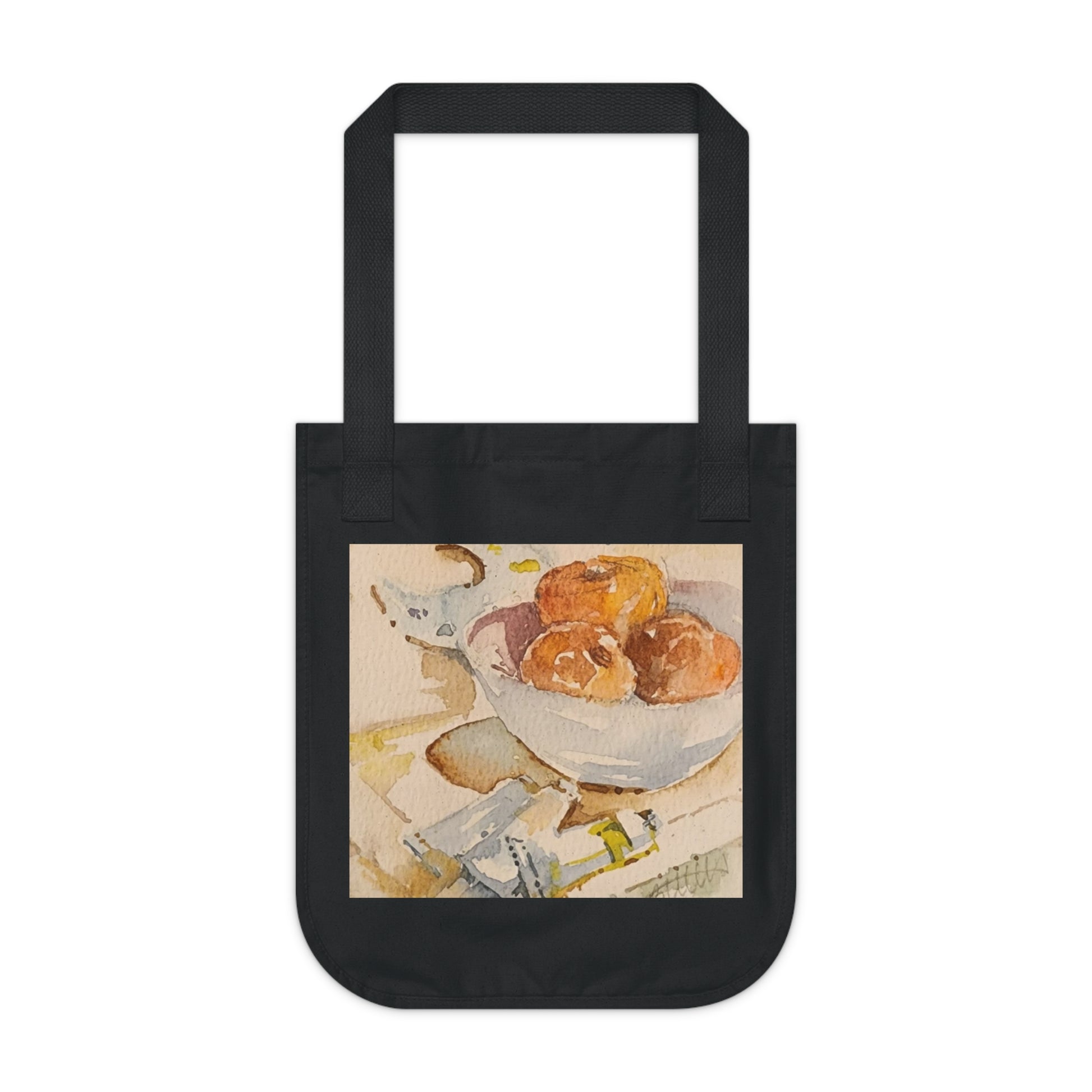 Artist's Table Watercolor Design Organic Canvas Tote – Eco-Friendly, Watercolor Fine Art, Reusable Bag for Art Lovers - Brooke Zitting, LLC