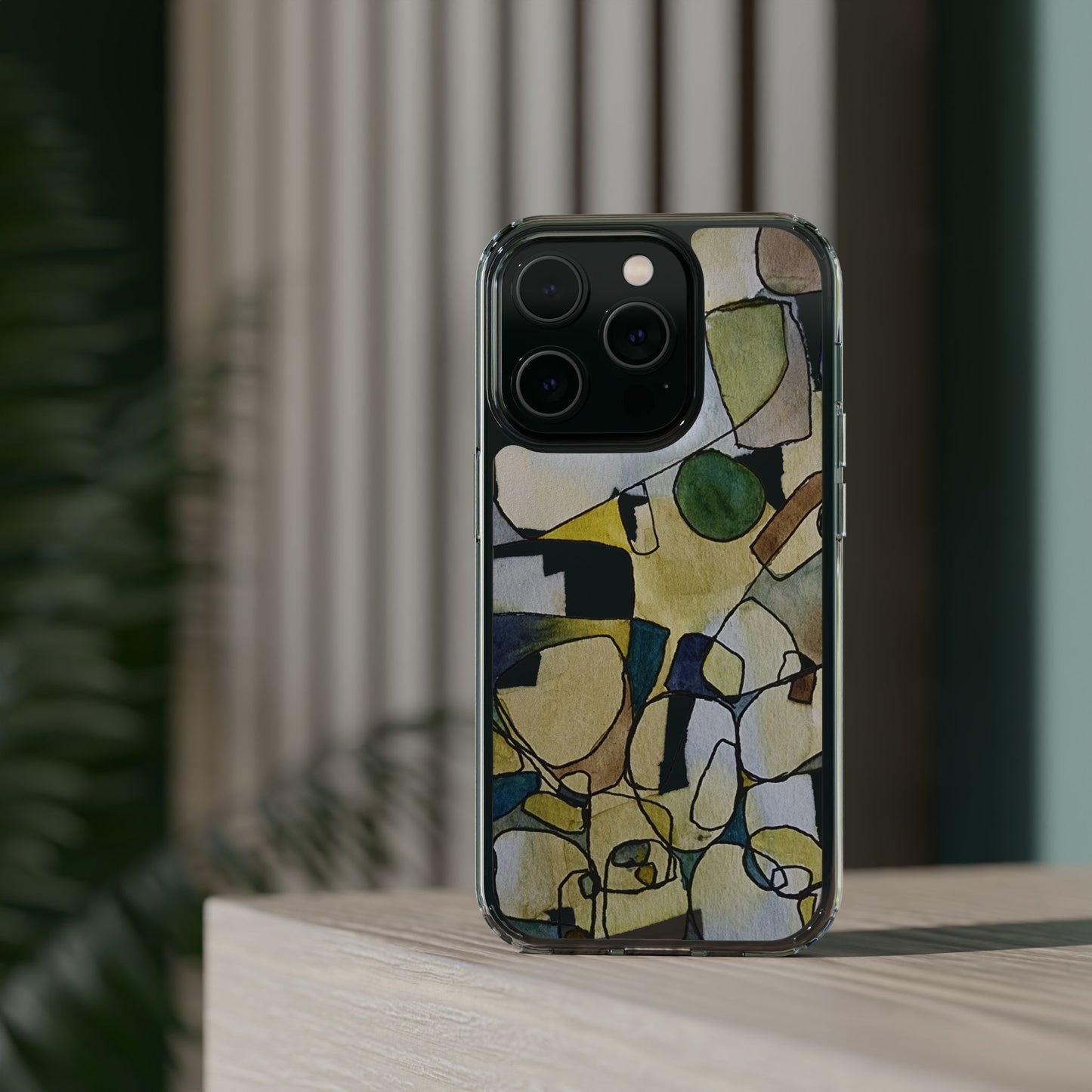 Abstract Watercolor Clear Phone Case - Brooke Zitting, LLC