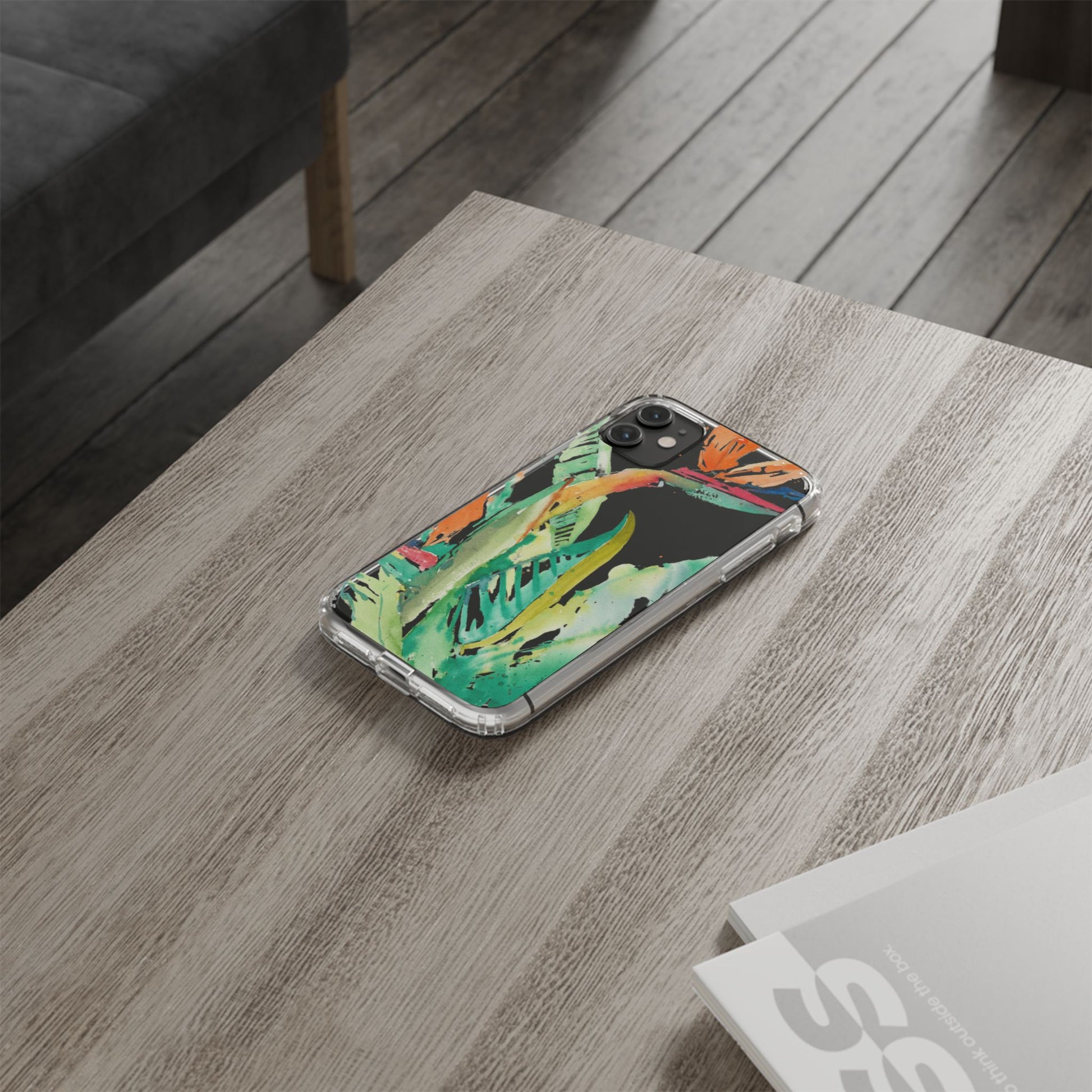 Another Day in Paradise Watercolor Clear Phone Case - Brooke Zitting, LLC