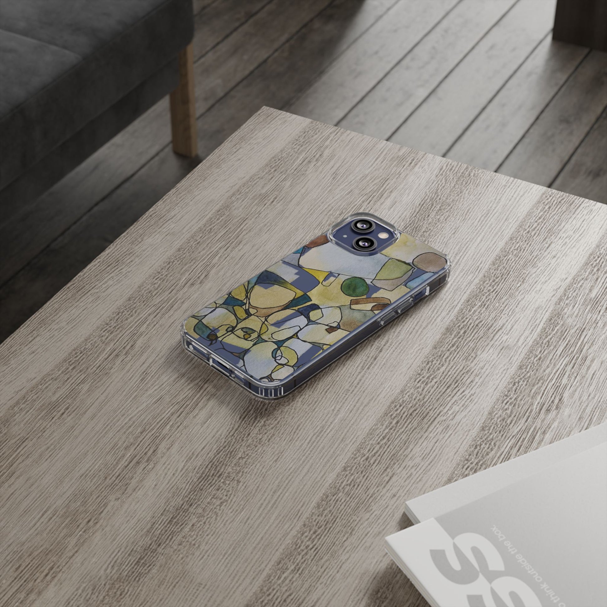 Abstract Watercolor Clear Phone Case - Brooke Zitting, LLC