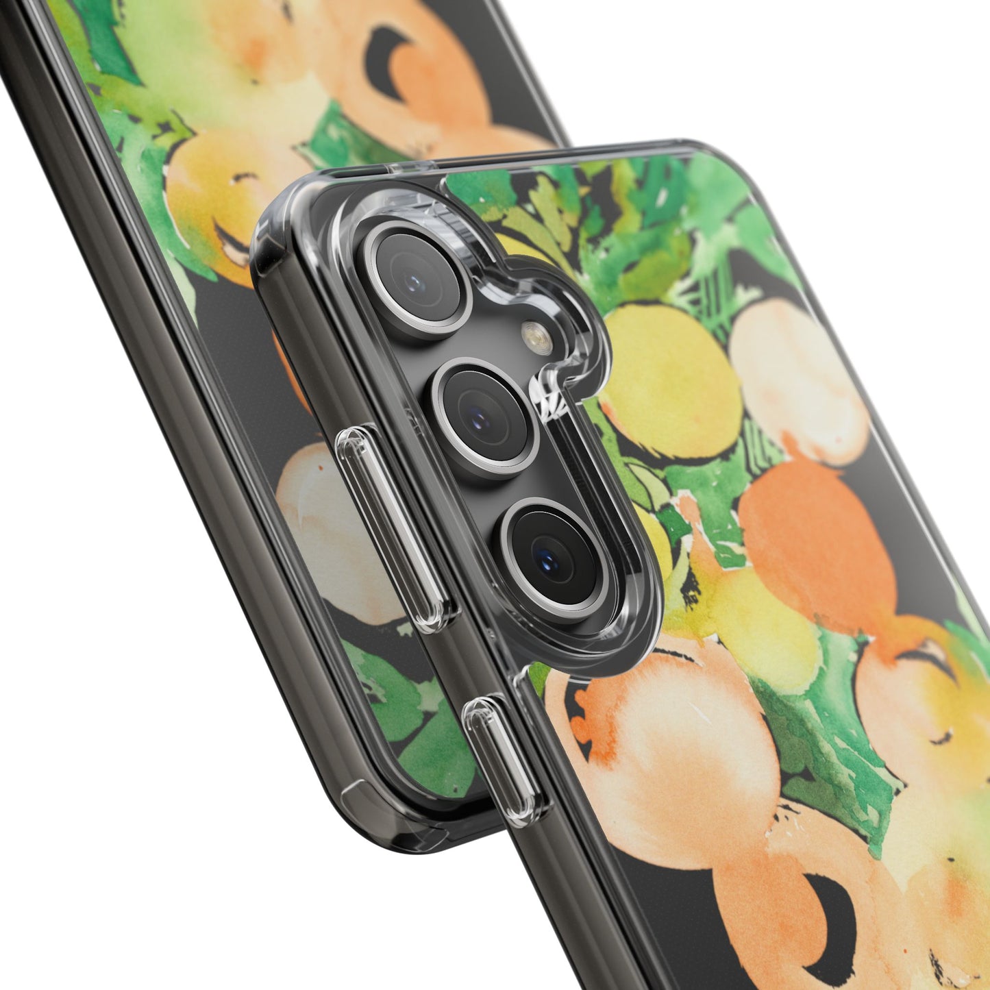 Watercolor Peaches Clear Phone Case - Brooke Zitting, LLC