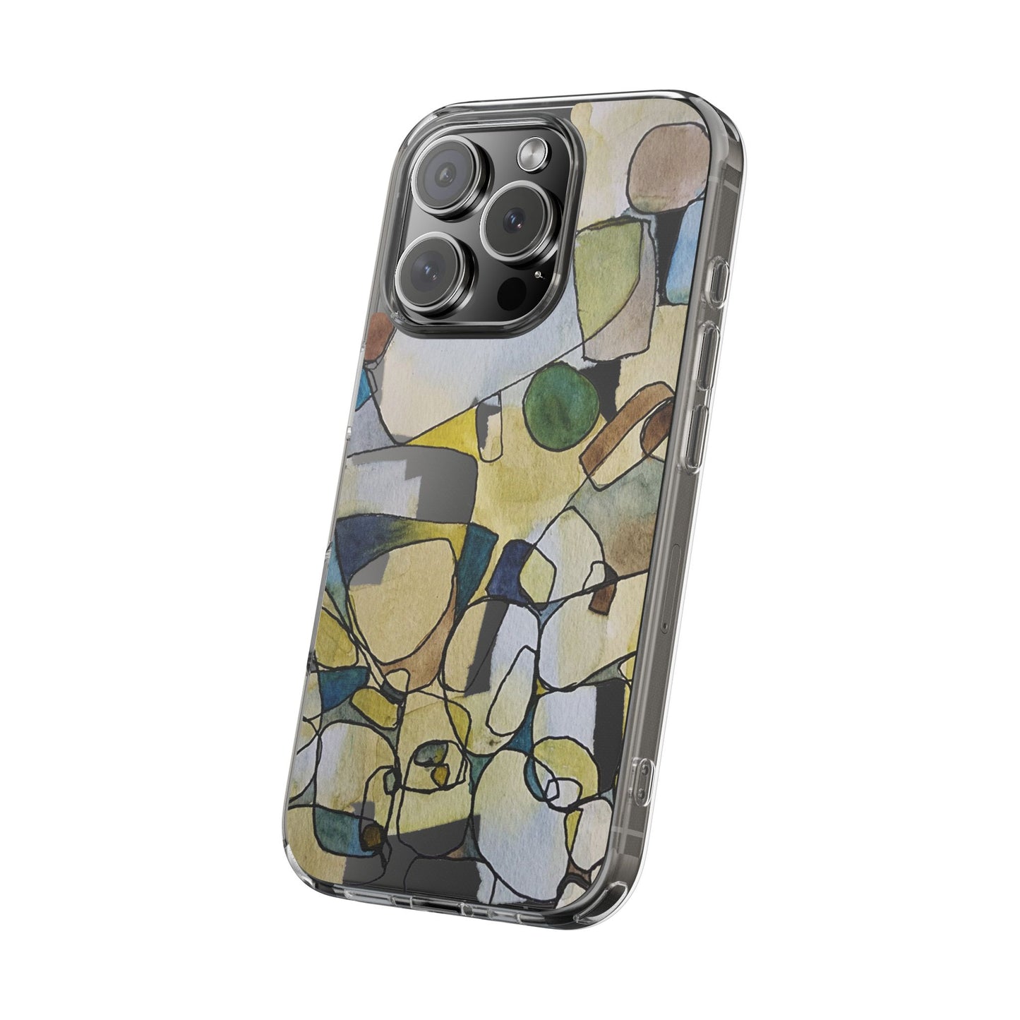 Abstract Watercolor Clear Phone Case - Brooke Zitting, LLC