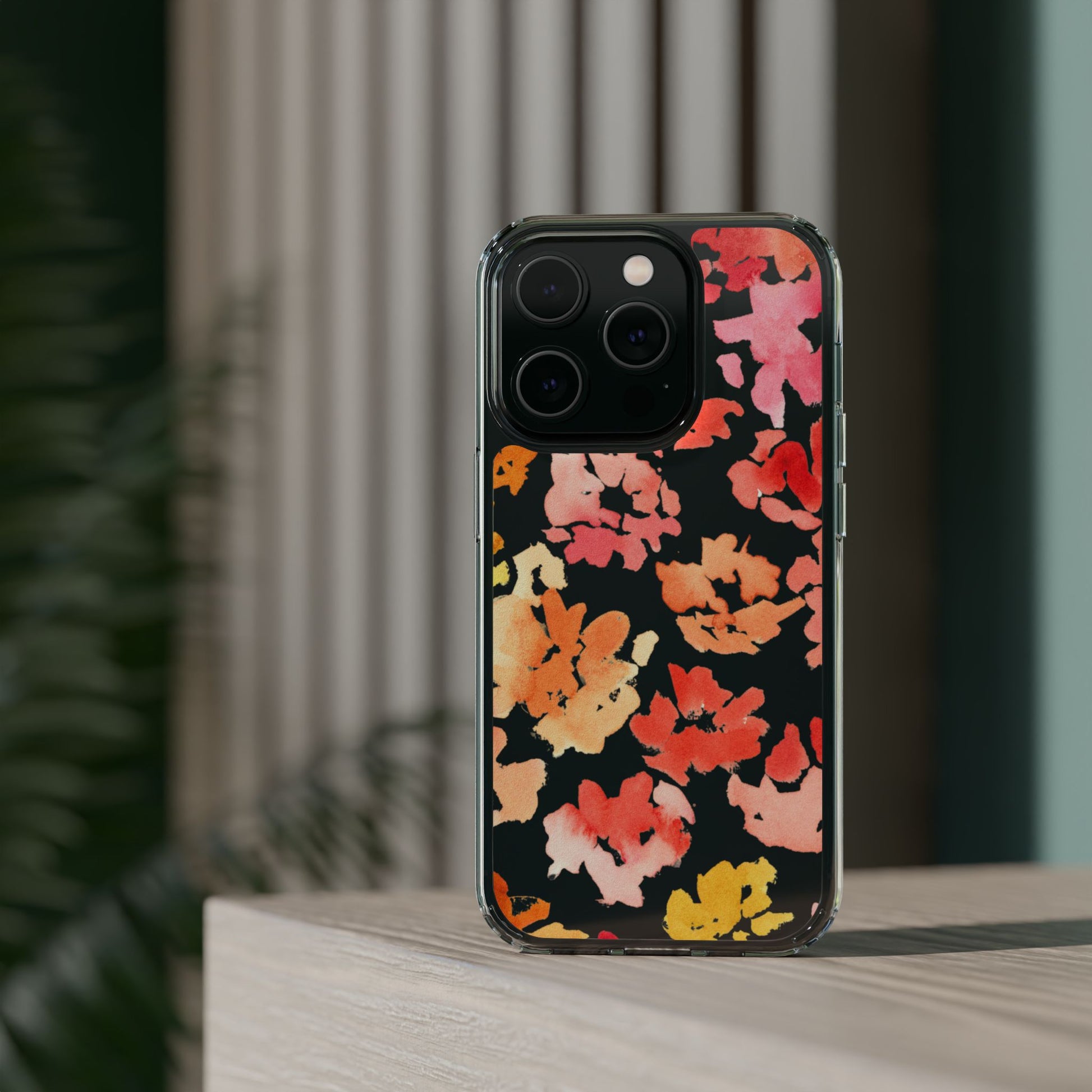 Watercolor Posy Clear Phone Case - Brooke Zitting, LLC
