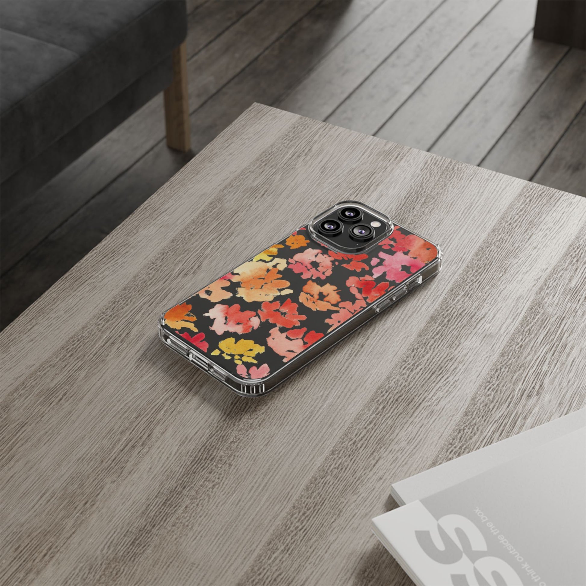 Watercolor Posy Clear Phone Case - Brooke Zitting, LLC