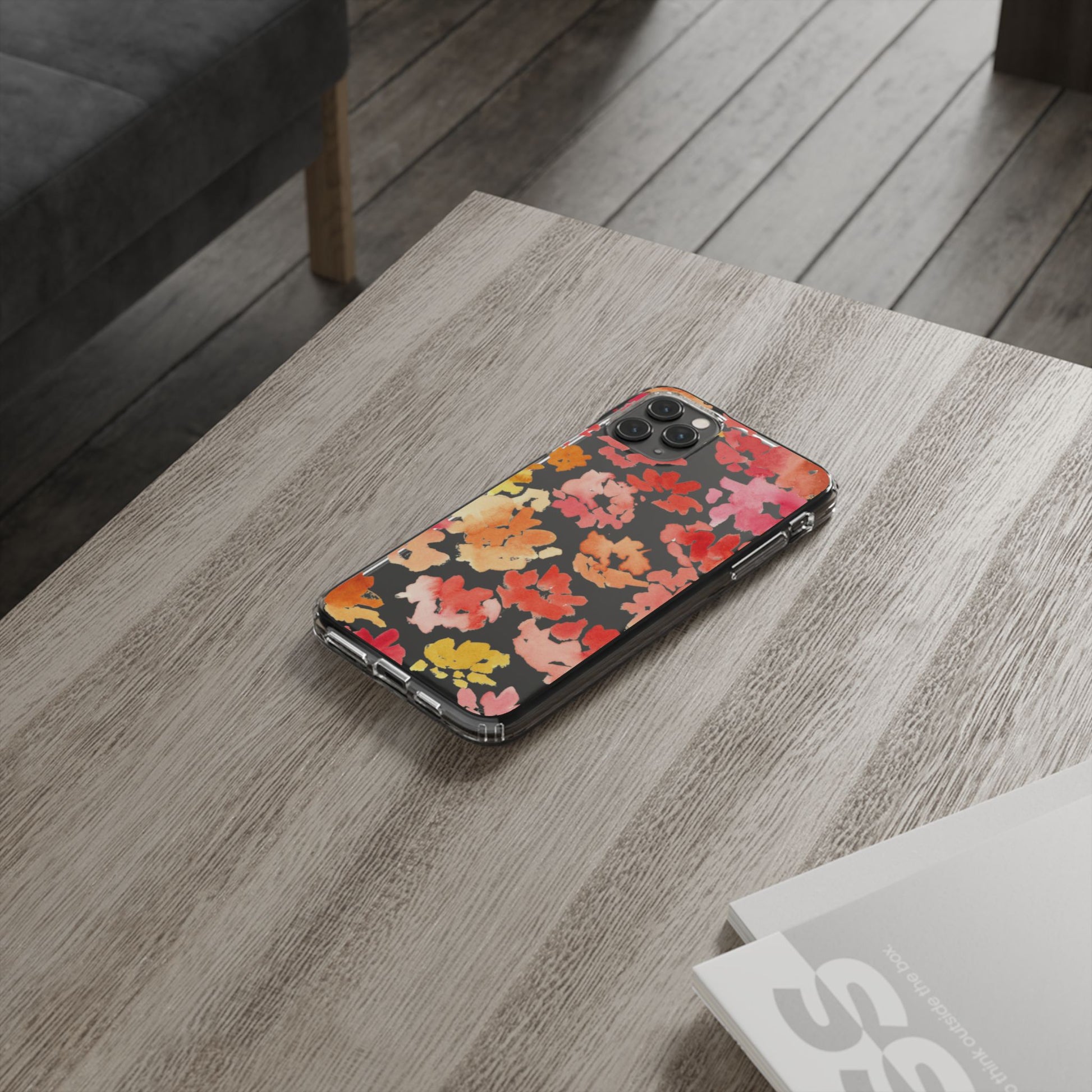 Watercolor Posy Clear Phone Case - Brooke Zitting, LLC