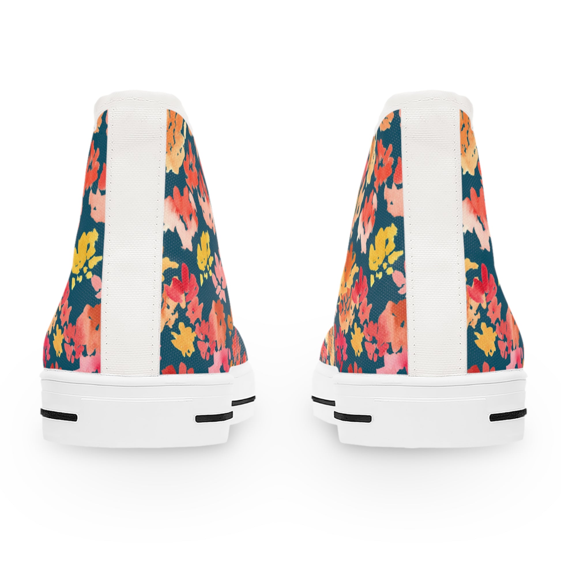 Bold Posy High Top Sneakers with Floral Design – Stylish Shoes for All | Unique Gift Idea - Brooke Zitting, LLC
