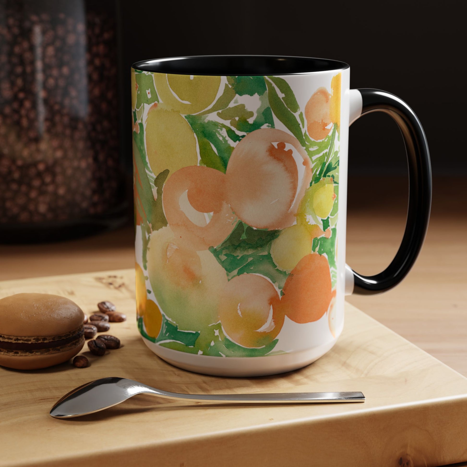 Citrus and Peaches Coffee Mug (11, 15oz) - Brooke Zitting, LLC