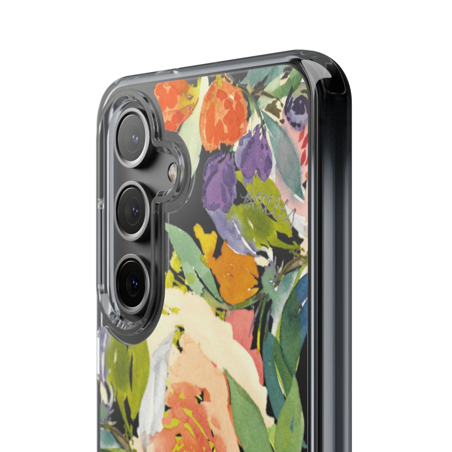 Clear Phone Case with Floral Blooms Design - Brooke Zitting, LLC