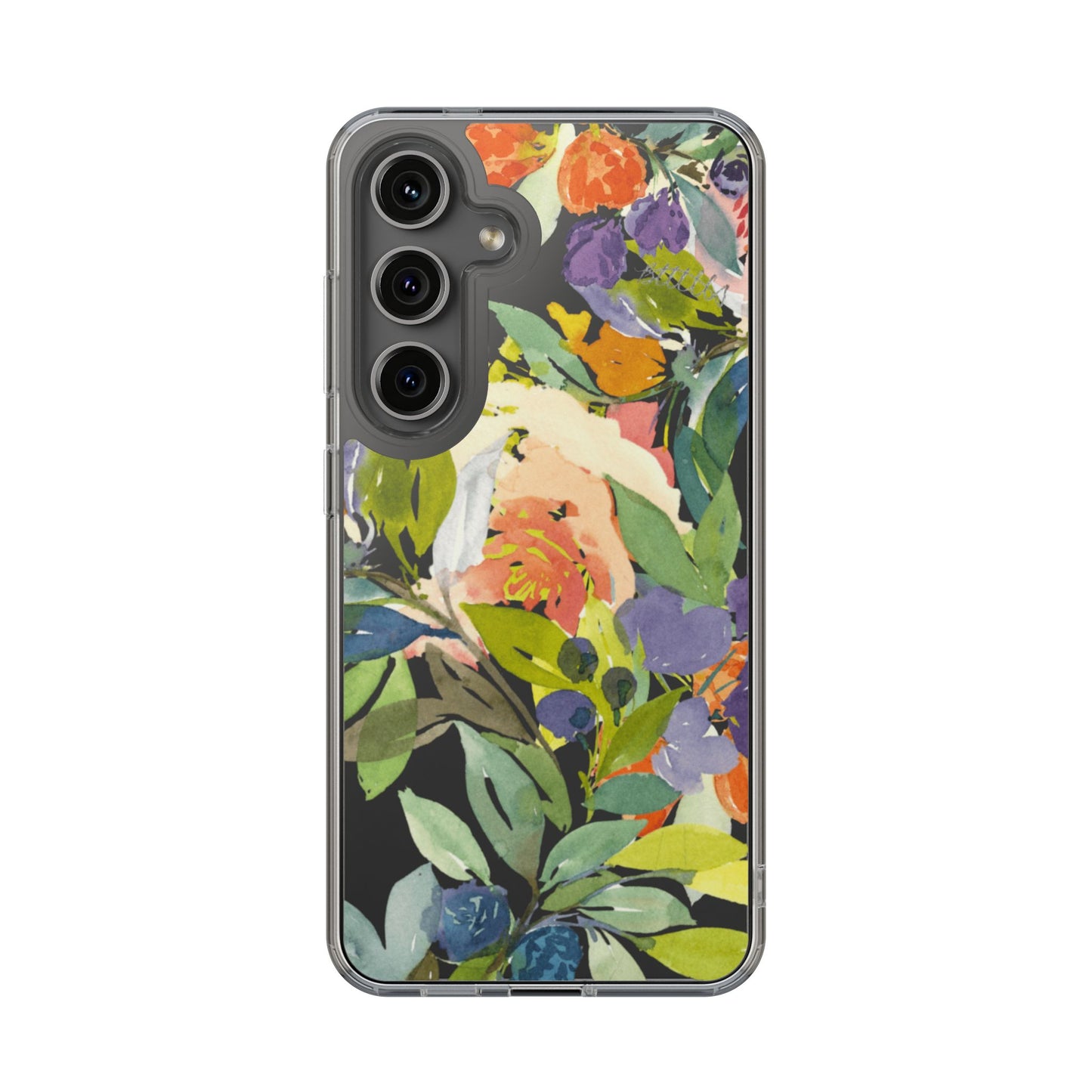 Clear Phone Case with Floral Blooms Design - Brooke Zitting, LLC