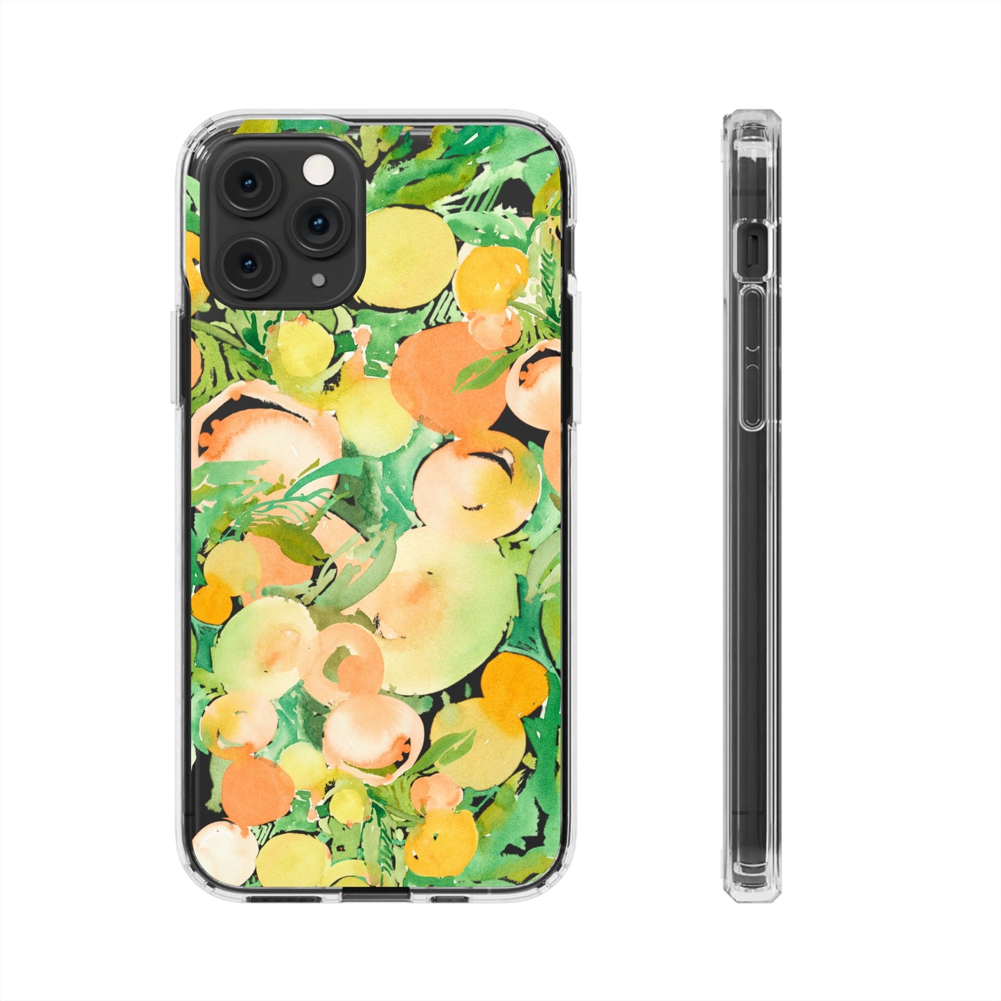 Watercolor Peach Party Clear Phone Case - Brooke Zitting, LLC