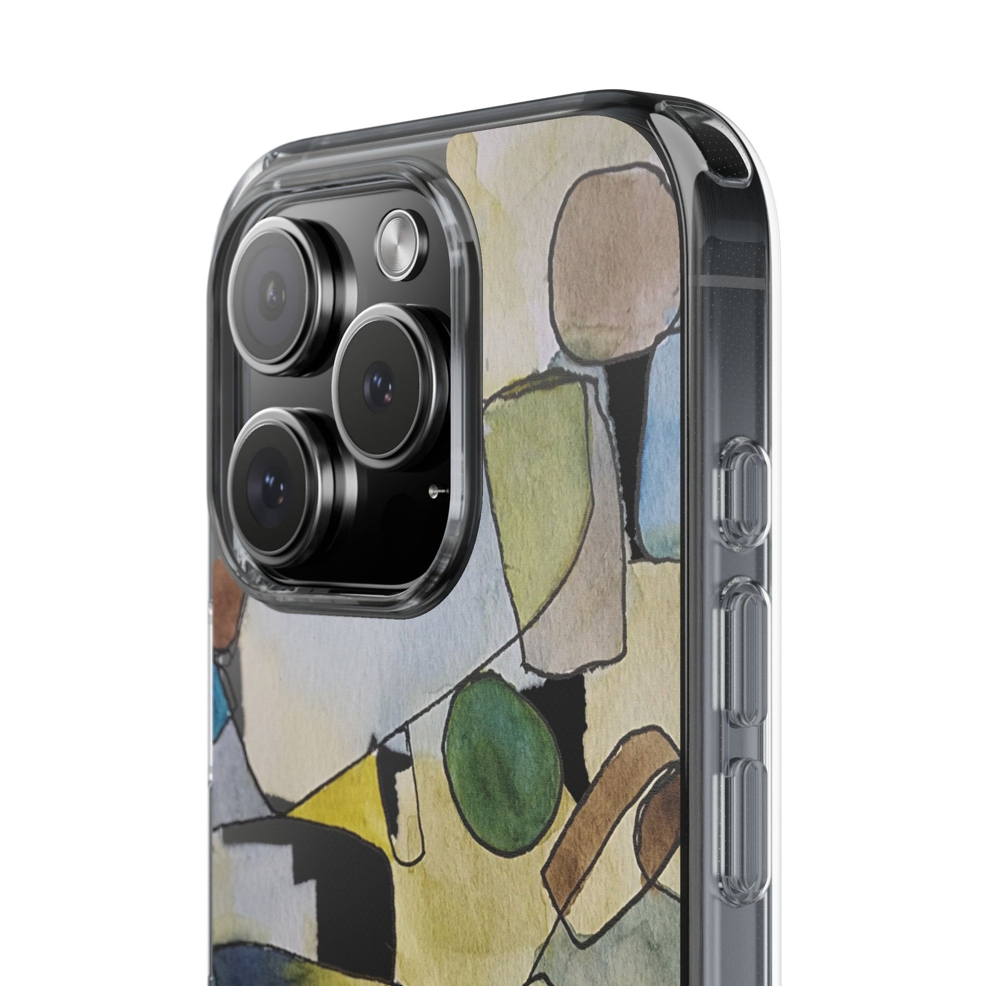 Abstract Watercolor Clear Phone Case - Brooke Zitting, LLC