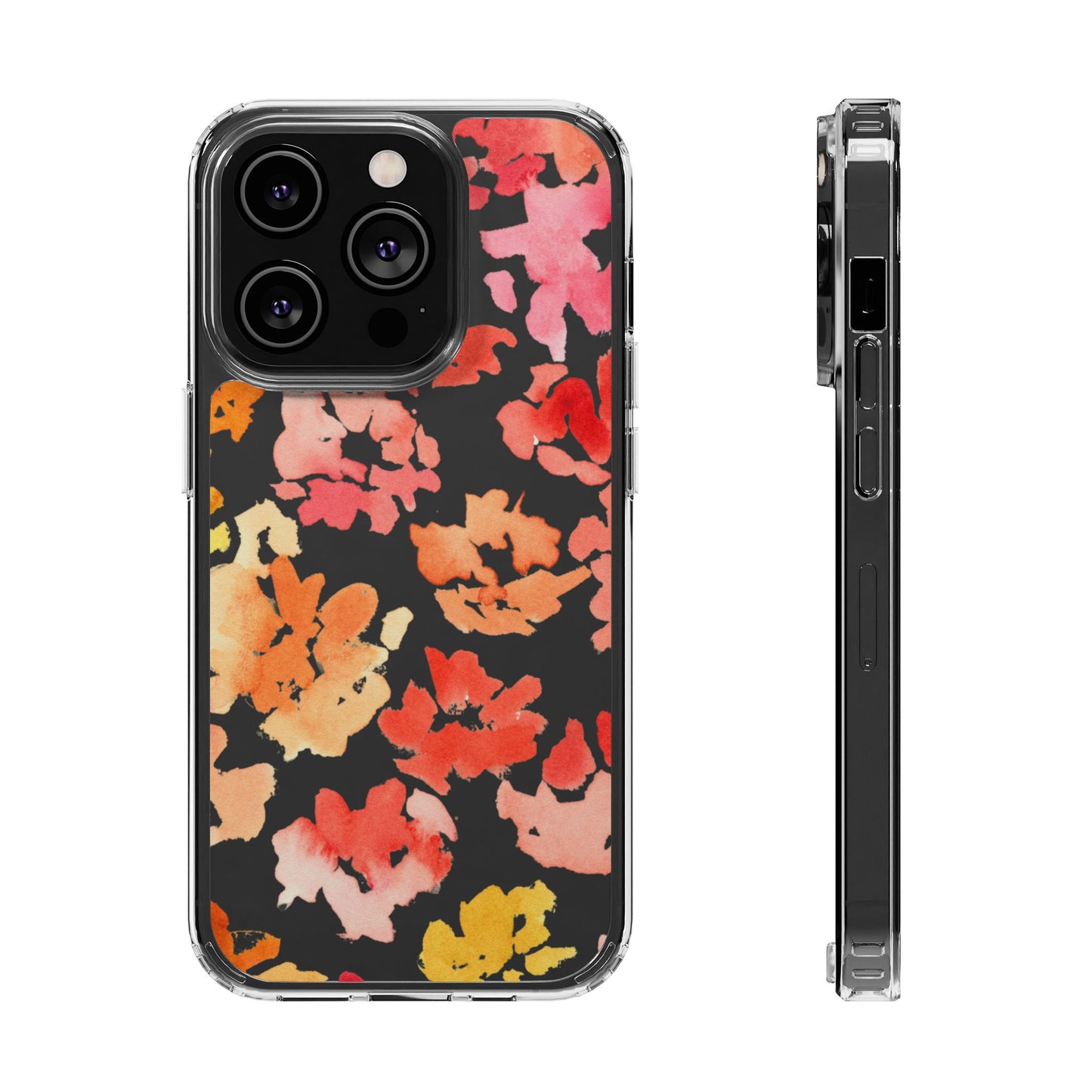 Watercolor Posy Clear Phone Case - Brooke Zitting, LLC