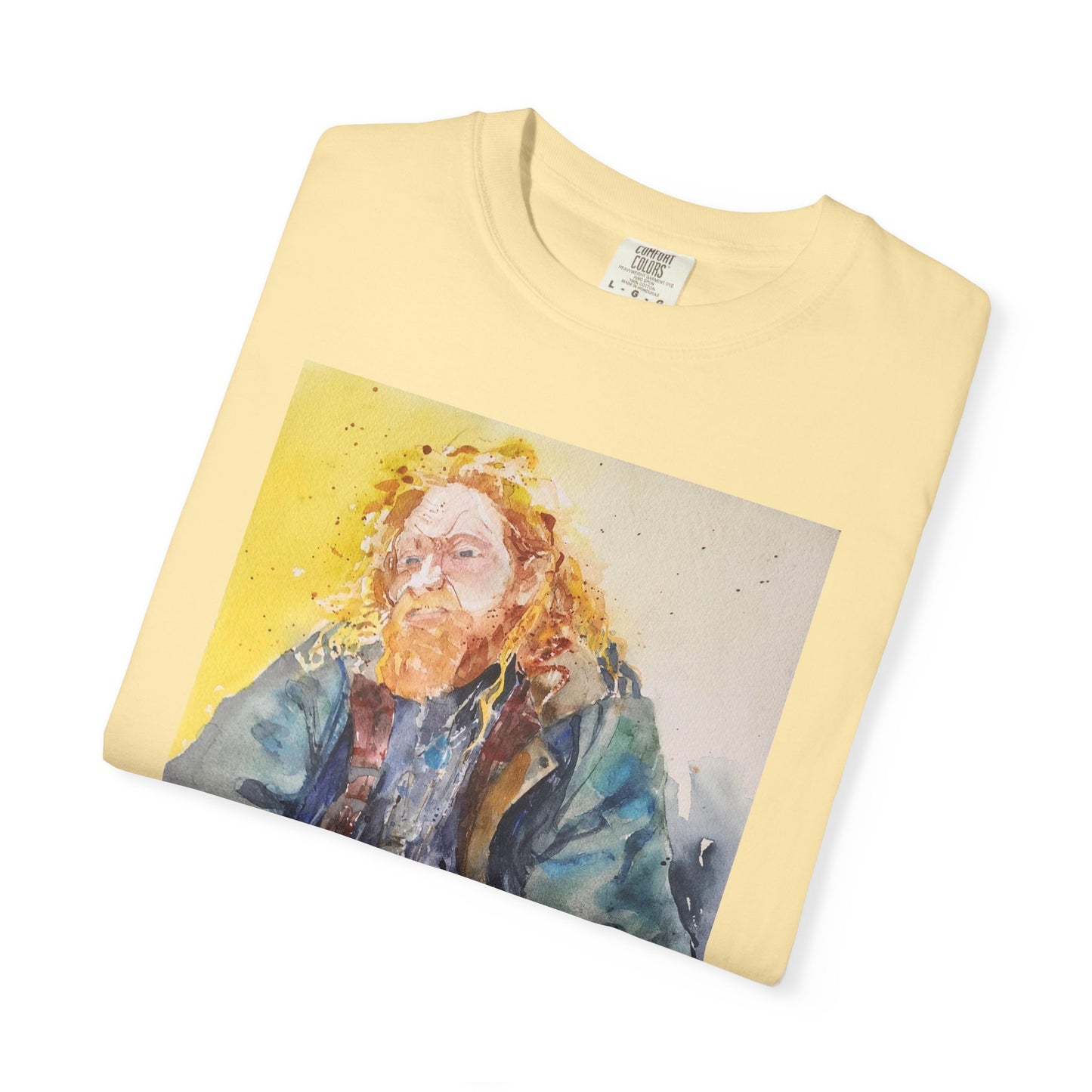 Artistic Unisex Garment-Dyed T-shirt, Vibrant Watercolor Design, Casual Wear, Artist Gift, Custom T-shirt