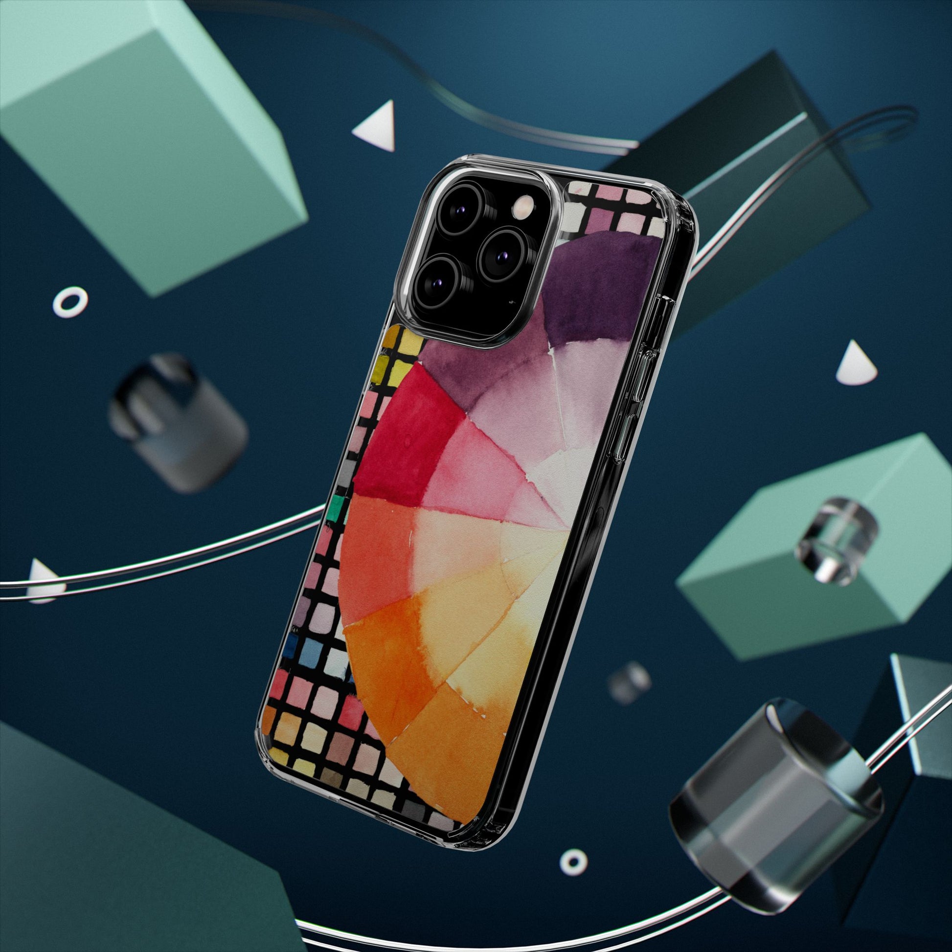 Watercolor-Theory Clear Phone Case - Brooke Zitting, LLC