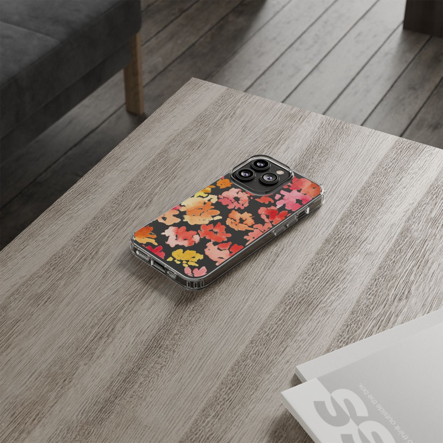 Watercolor Posy Clear Phone Case - Brooke Zitting, LLC