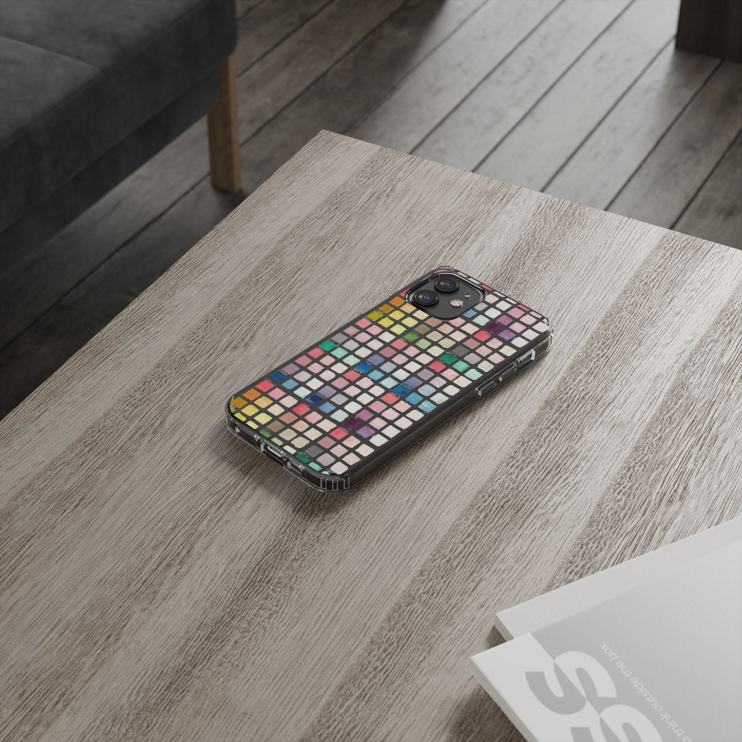 Watercolor Swatches Clear Phone Case - Brooke Zitting, LLC
