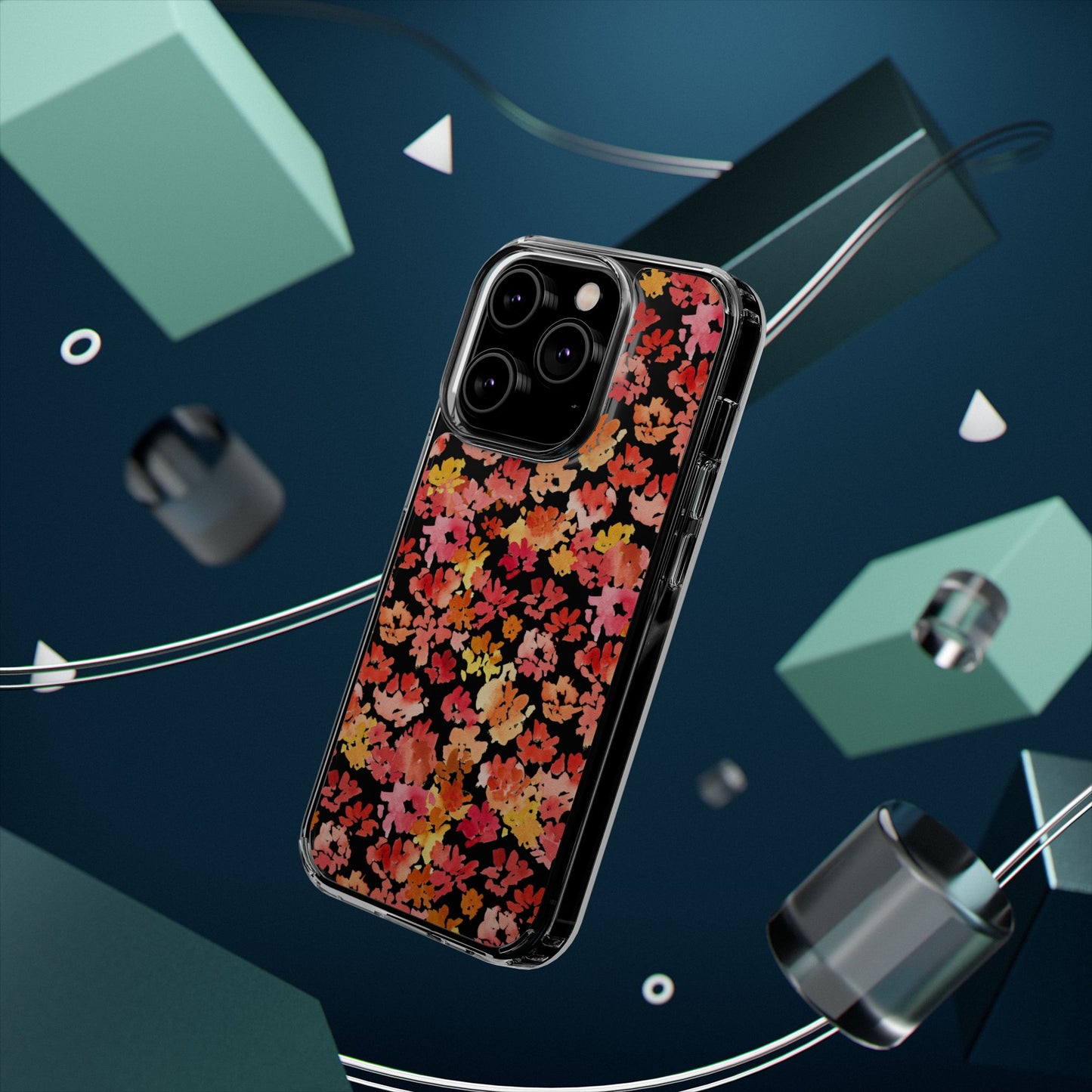 Watercolor Mini Posy Clear Phone Case - Brooke Zitting, LLC