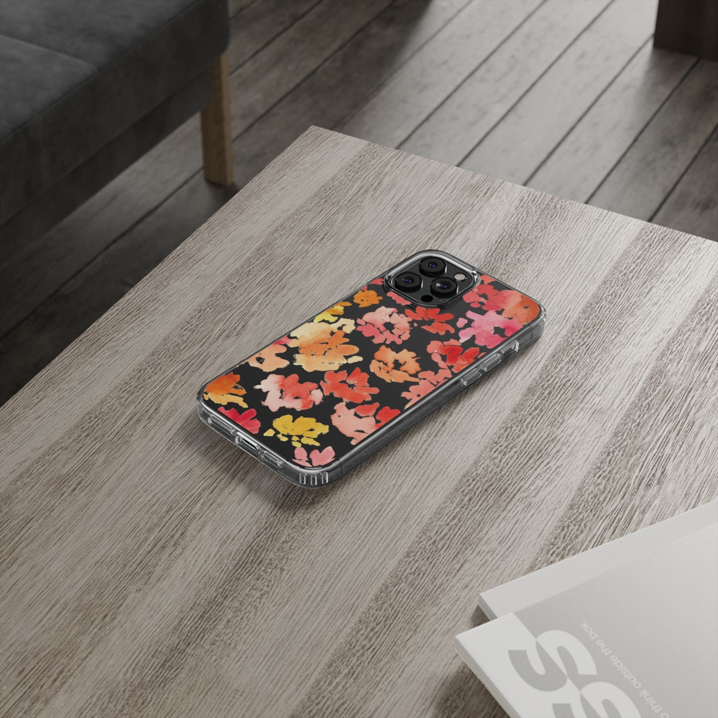 Watercolor Posy Clear Phone Case - Brooke Zitting, LLC