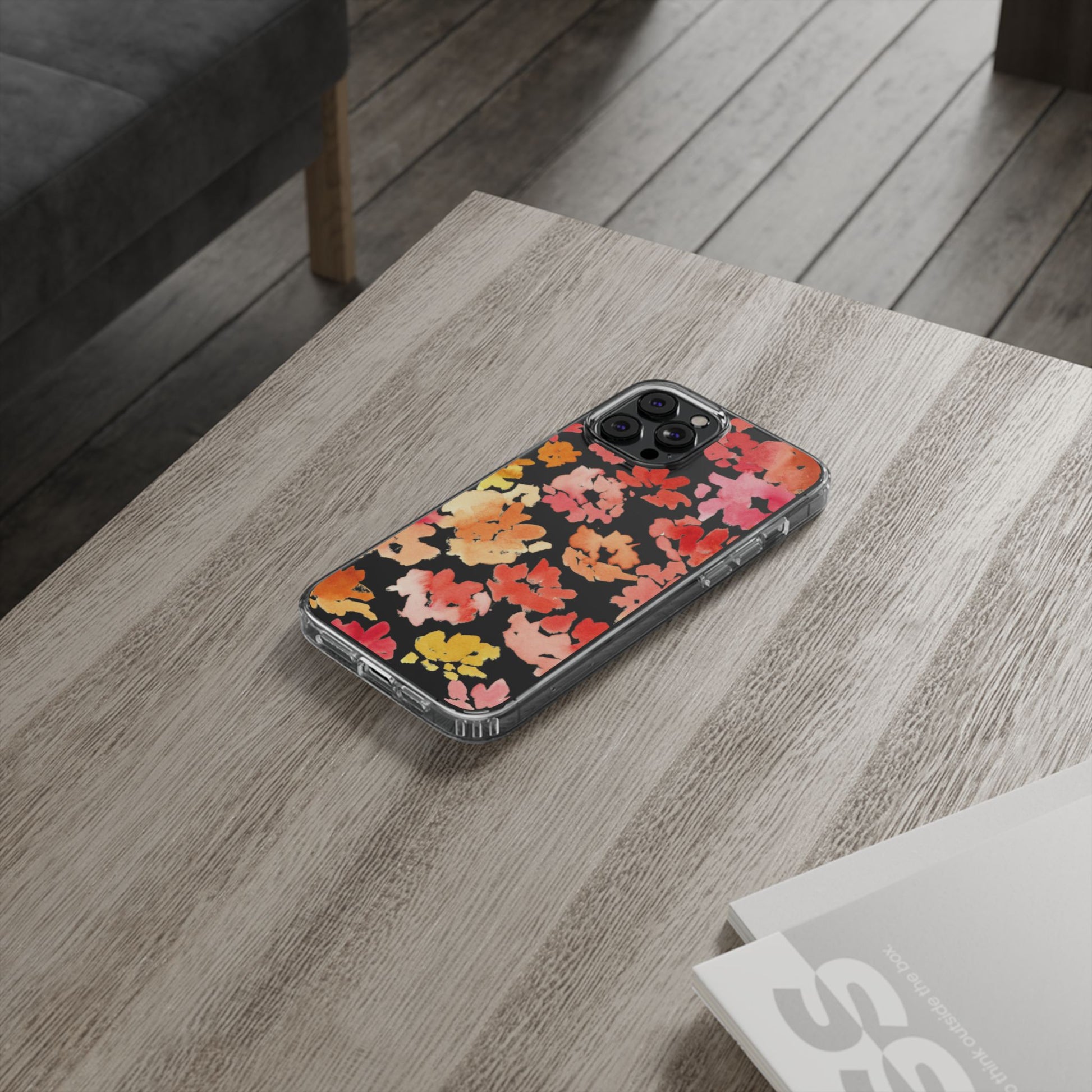Watercolor Posy Clear Phone Case - Brooke Zitting, LLC