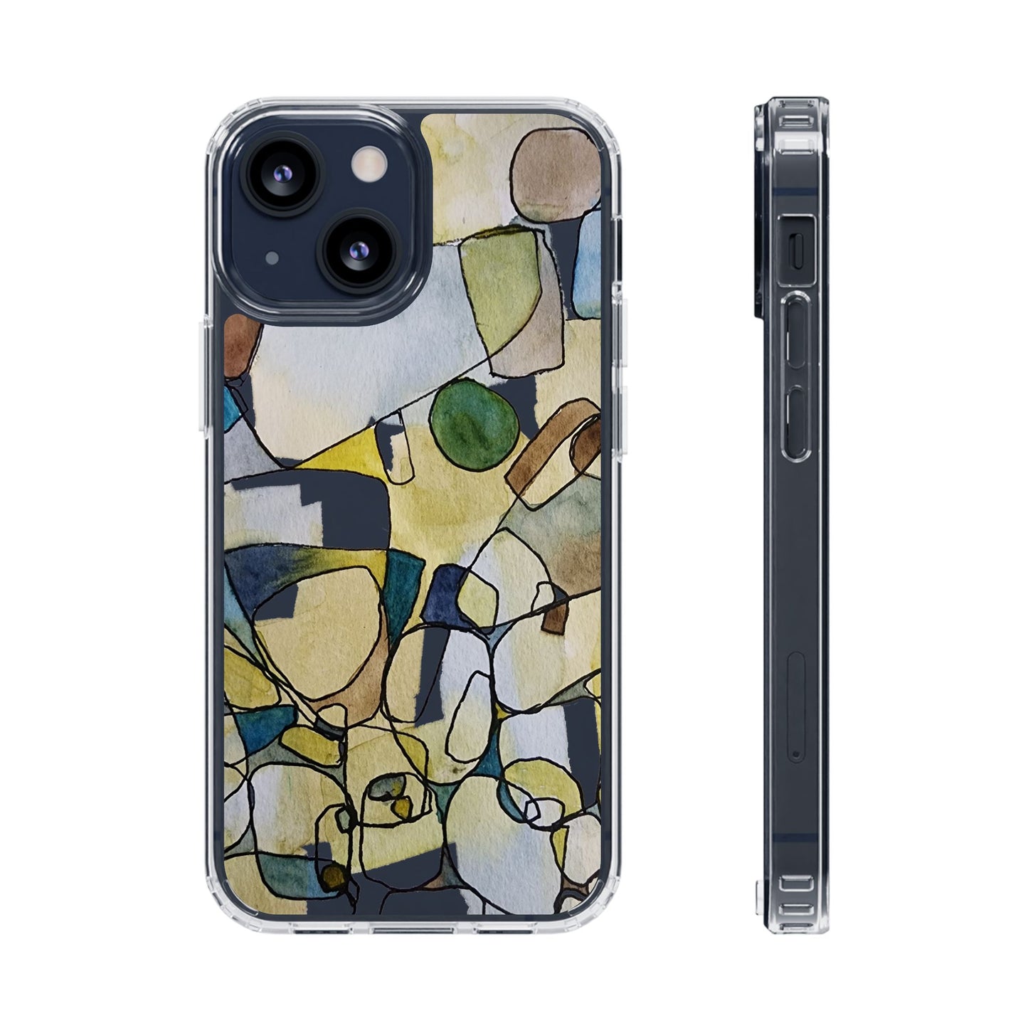 Abstract Watercolor Clear Phone Case - Brooke Zitting, LLC