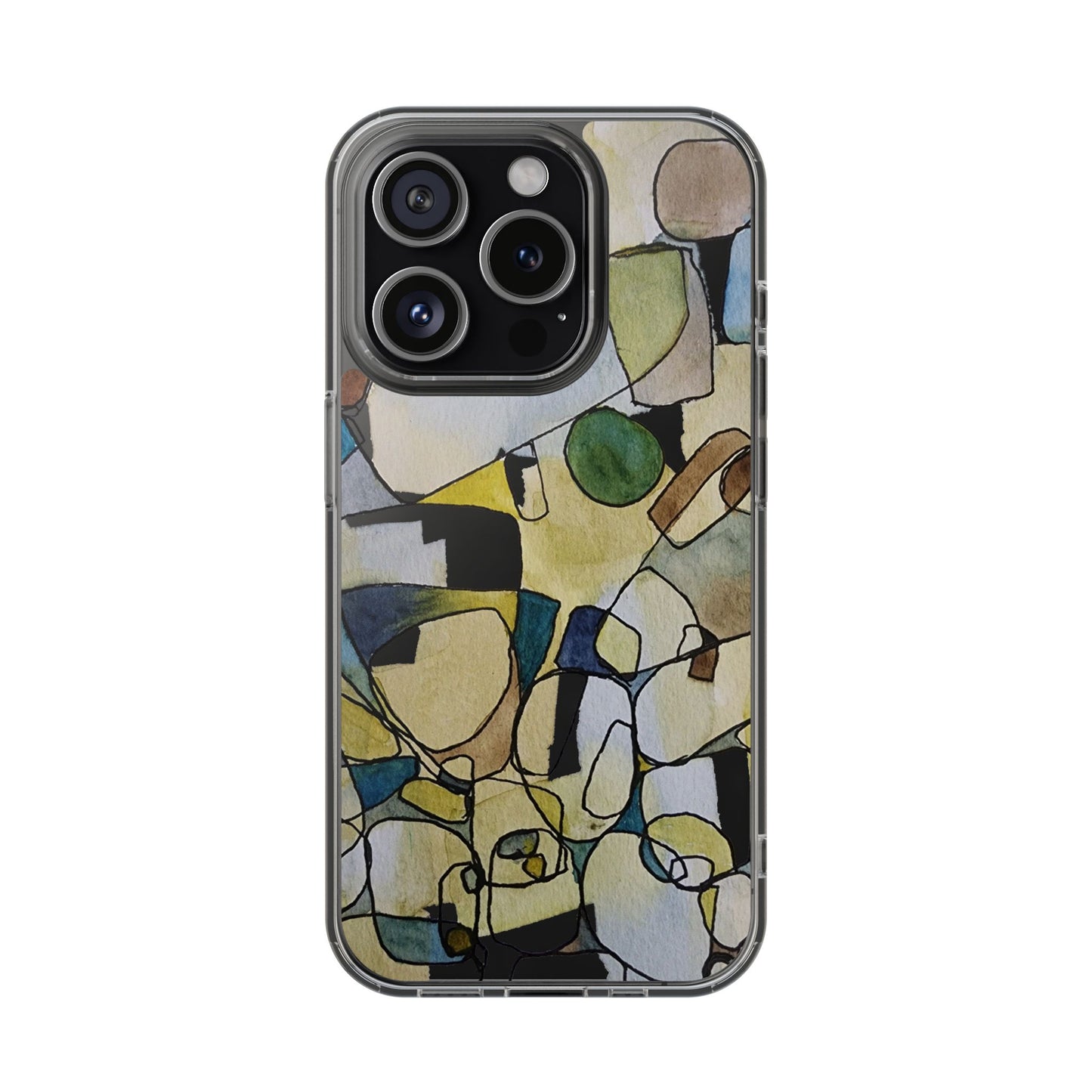 Abstract Watercolor Clear Phone Case - Brooke Zitting, LLC