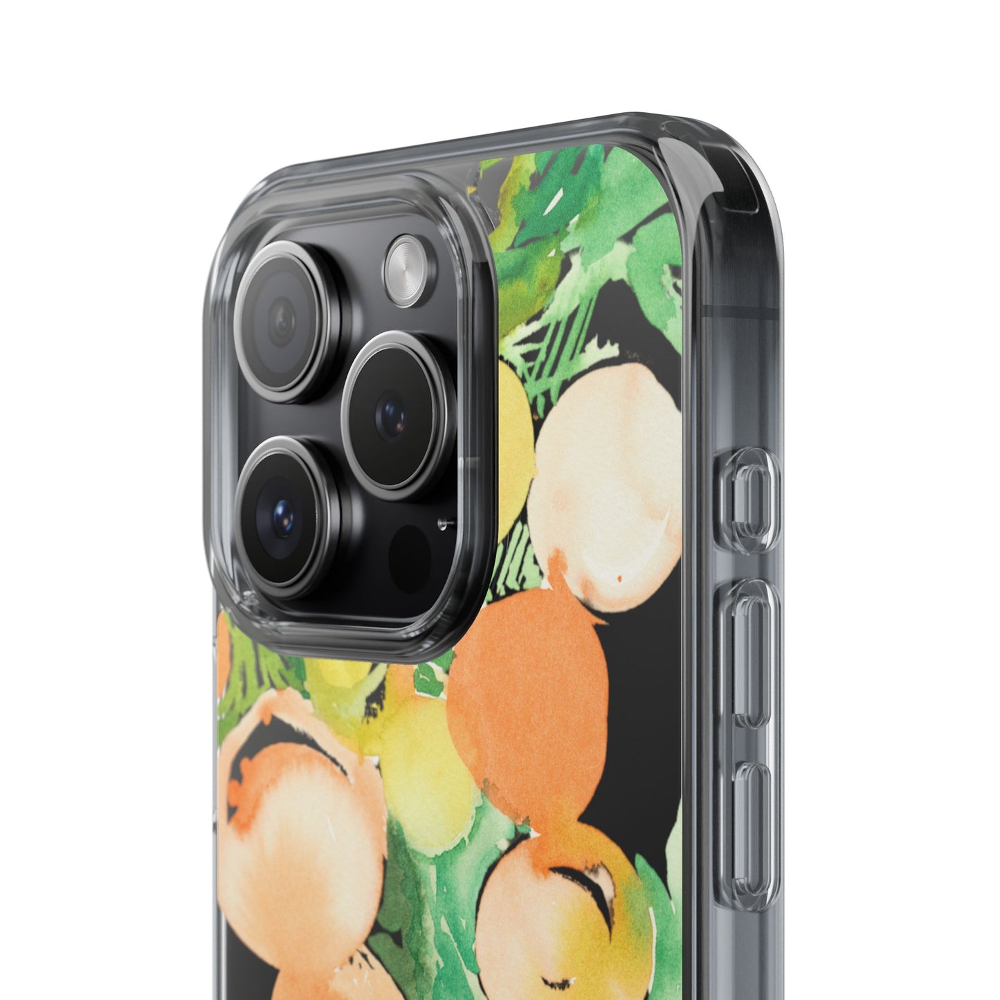 Watercolor Peaches Clear Phone Case - Brooke Zitting, LLC