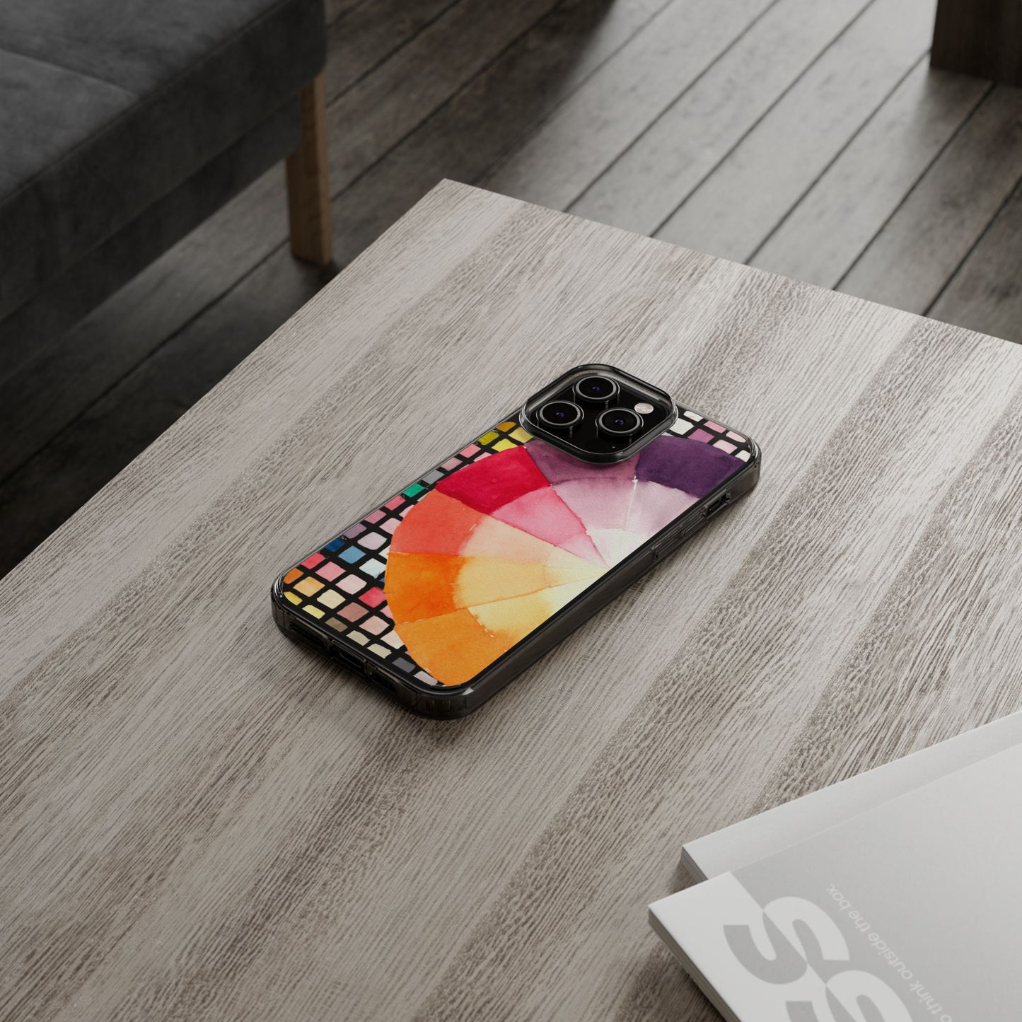 Watercolor-Theory Clear Phone Case - Brooke Zitting, LLC