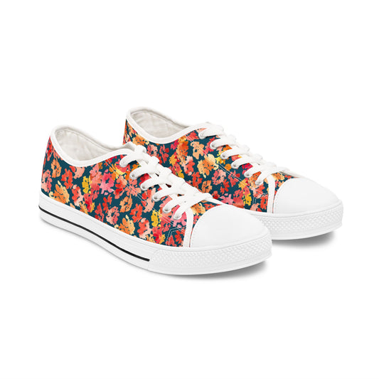 Posy Accent Matching in Indigo Low Tops – Stylish Shoes for All | Unique Gift Idea - Brooke Zitting, LLC