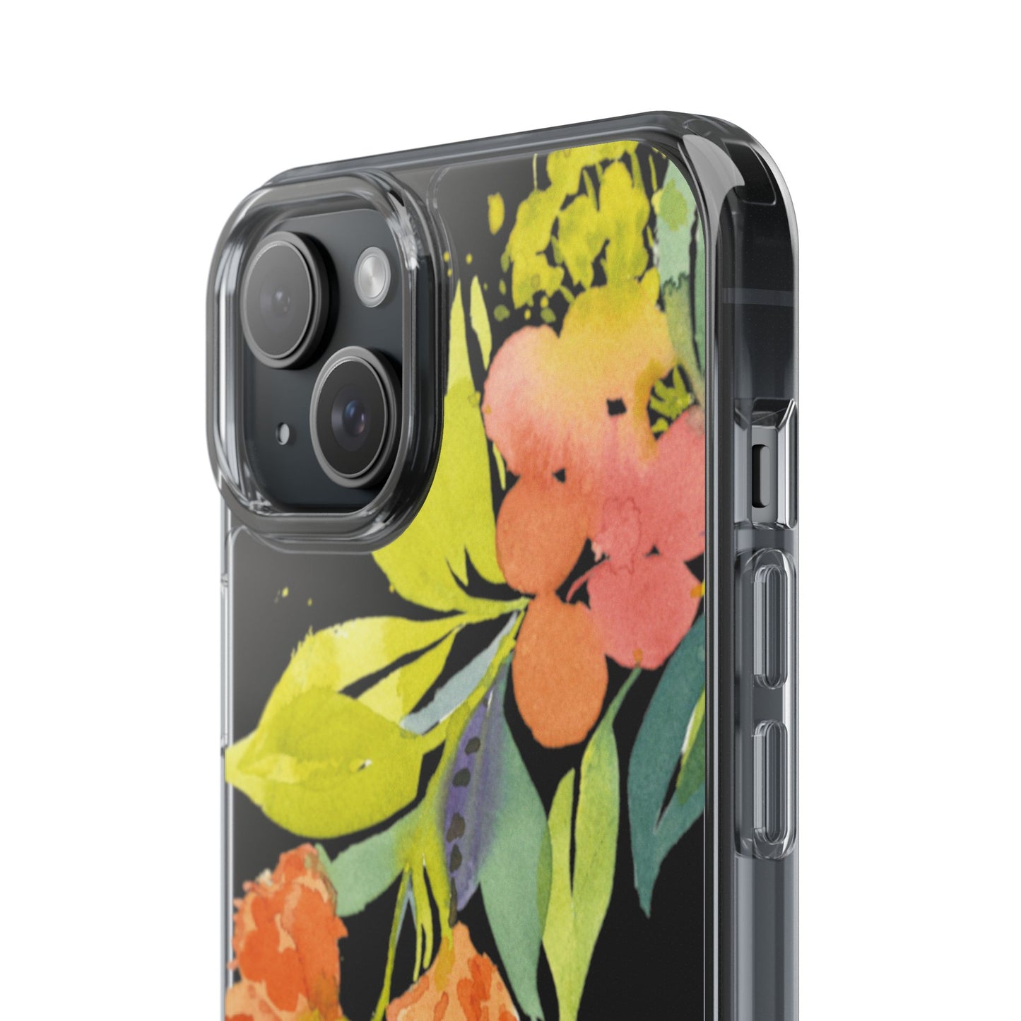 Watercolor Floral Blooms Clear Phone Case - Brooke Zitting, LLC