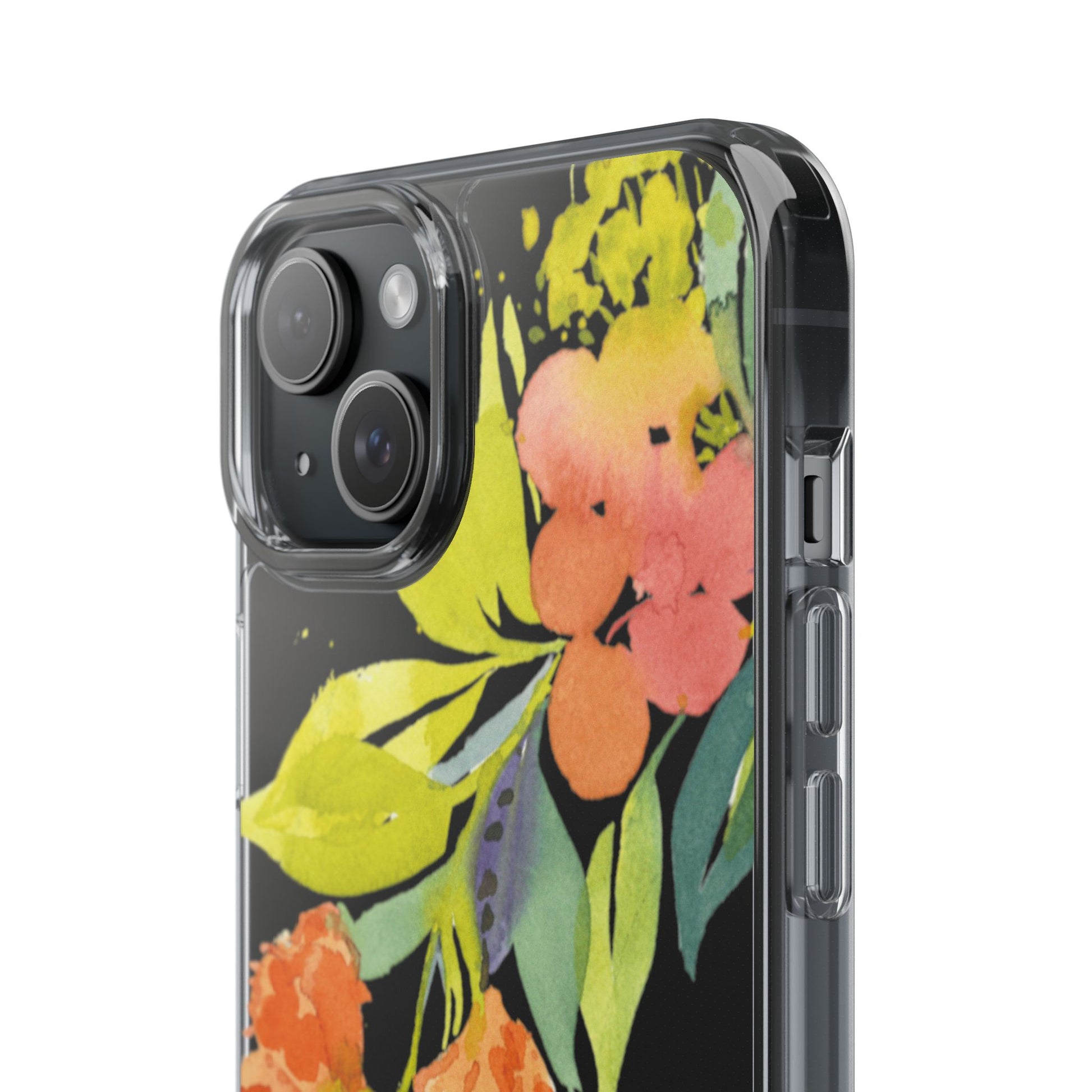 Watercolor Floral Blooms Clear Phone Case - Brooke Zitting, LLC