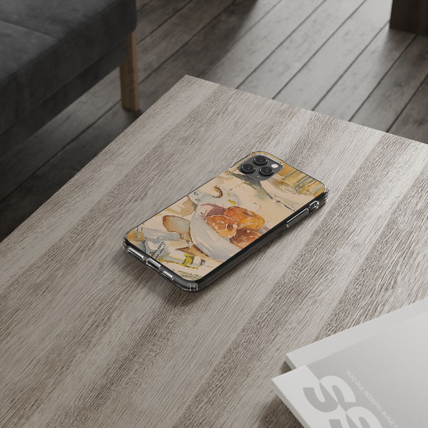 Watercolor Artist's Table Clear Phone Case - Brooke Zitting, LLC