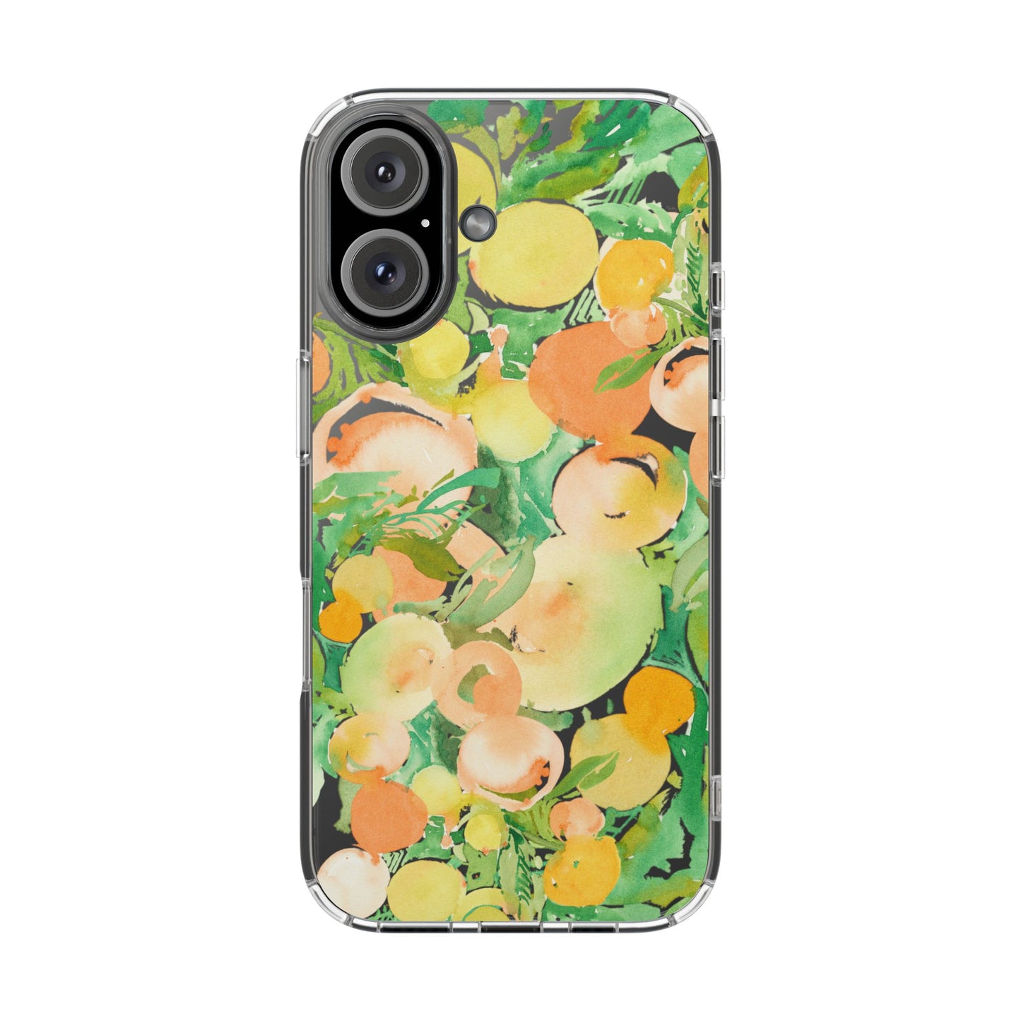 Watercolor Peach Party Clear Phone Case - Brooke Zitting, LLC