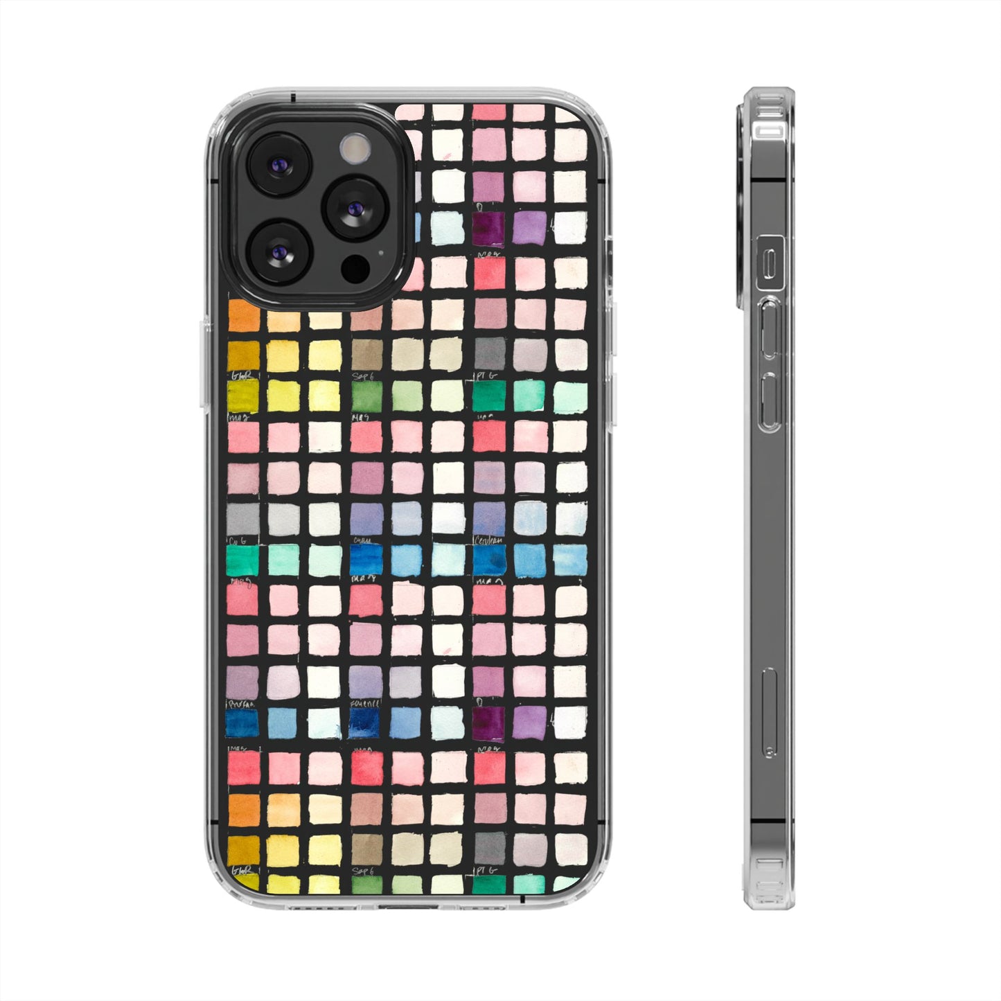 Watercolor Swatches Clear Phone Case - Brooke Zitting, LLC